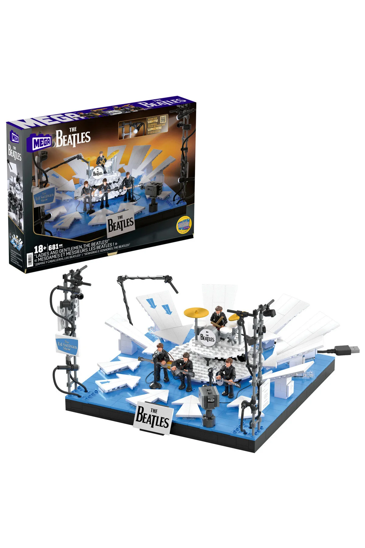 لگو و اسباب بازی های ساخت محور MEGA™ THE BEATLES LIGHT UP MEGA ست ساختمانی بیتلز برای کلکسیونرها 681 قطعه HVH42 از ترکیه The Beatles