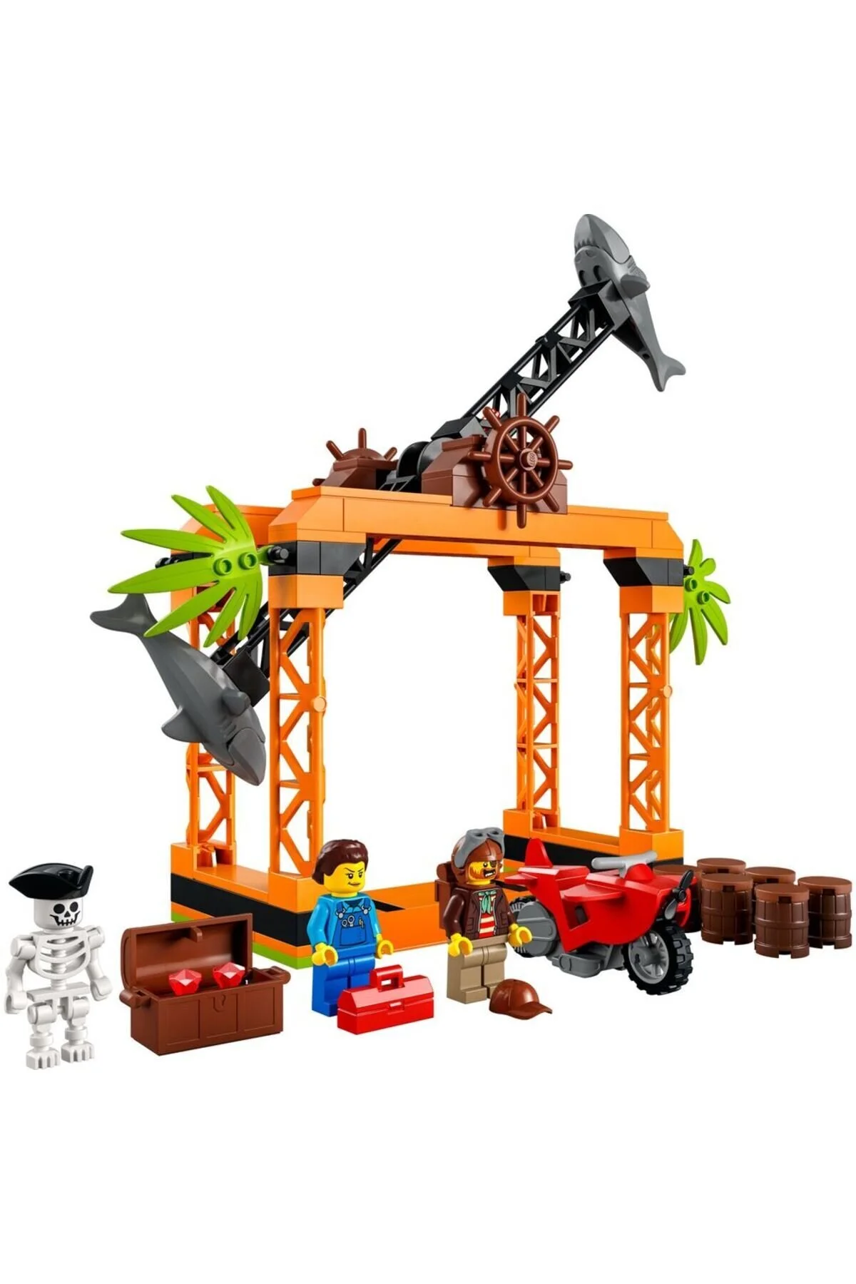 لگو ® CITY SHARK ATTACK SHOW مسابقه 60342 مجموعه خلاق 122 قطعه اورجینال LEGO