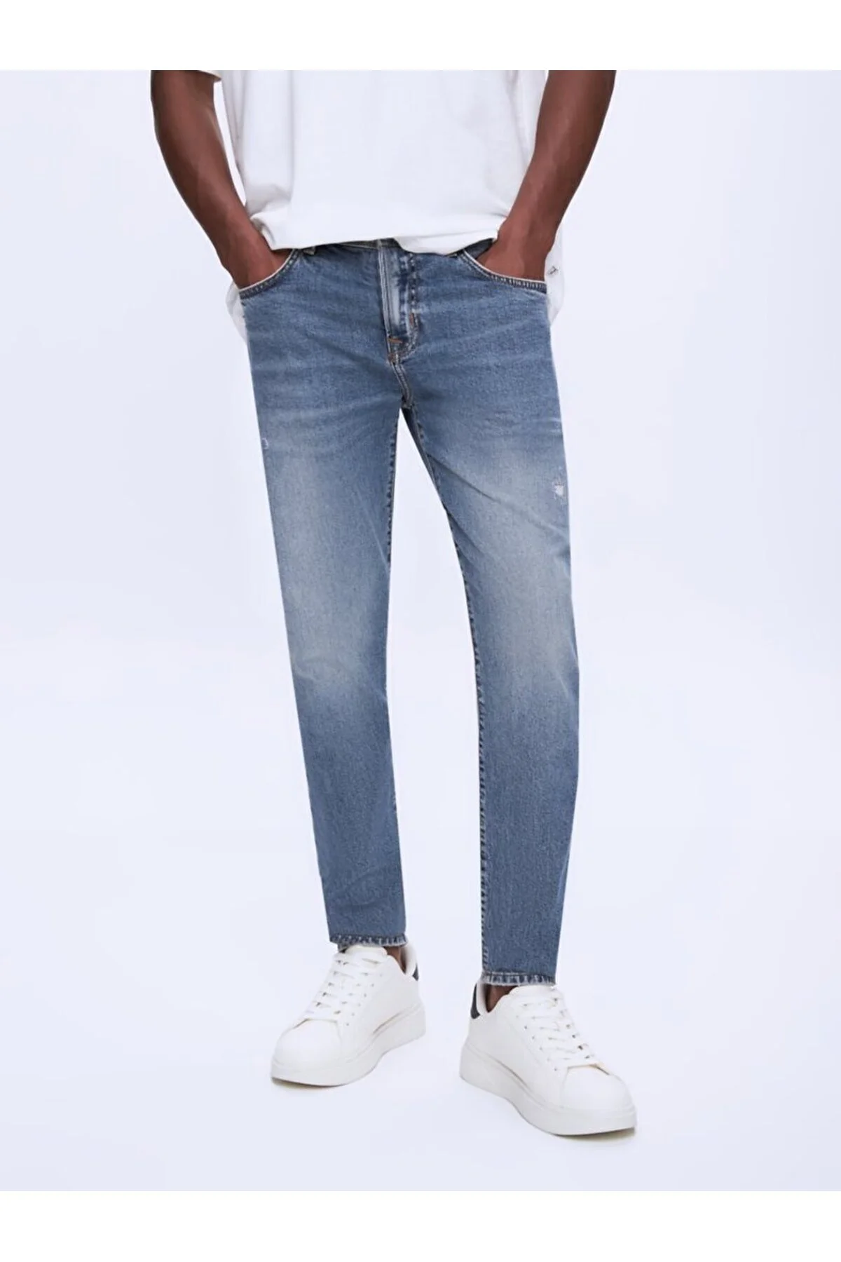 شلوار جین آبی مردانه X Y WASH JEAN اورجینال Ltb