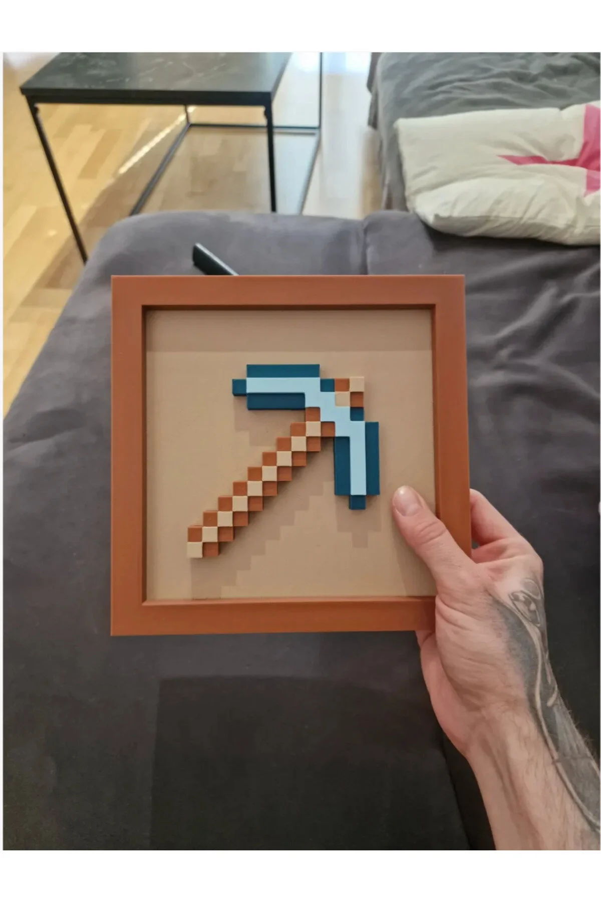 فیگور تصویر کلنگ MINECRAFT PICKAXE PAINTING The Great Wave