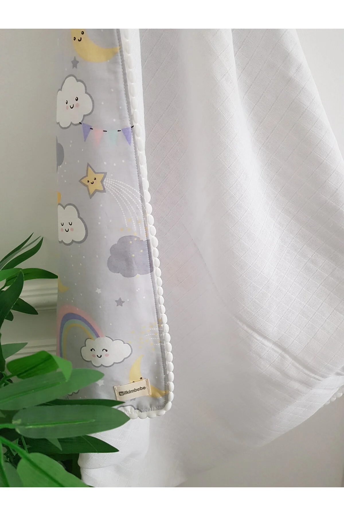 پتوی نوزاد و کودک خاکستری پسرانه دخترانه بچگانه BABY اورجینال ilkimbebe