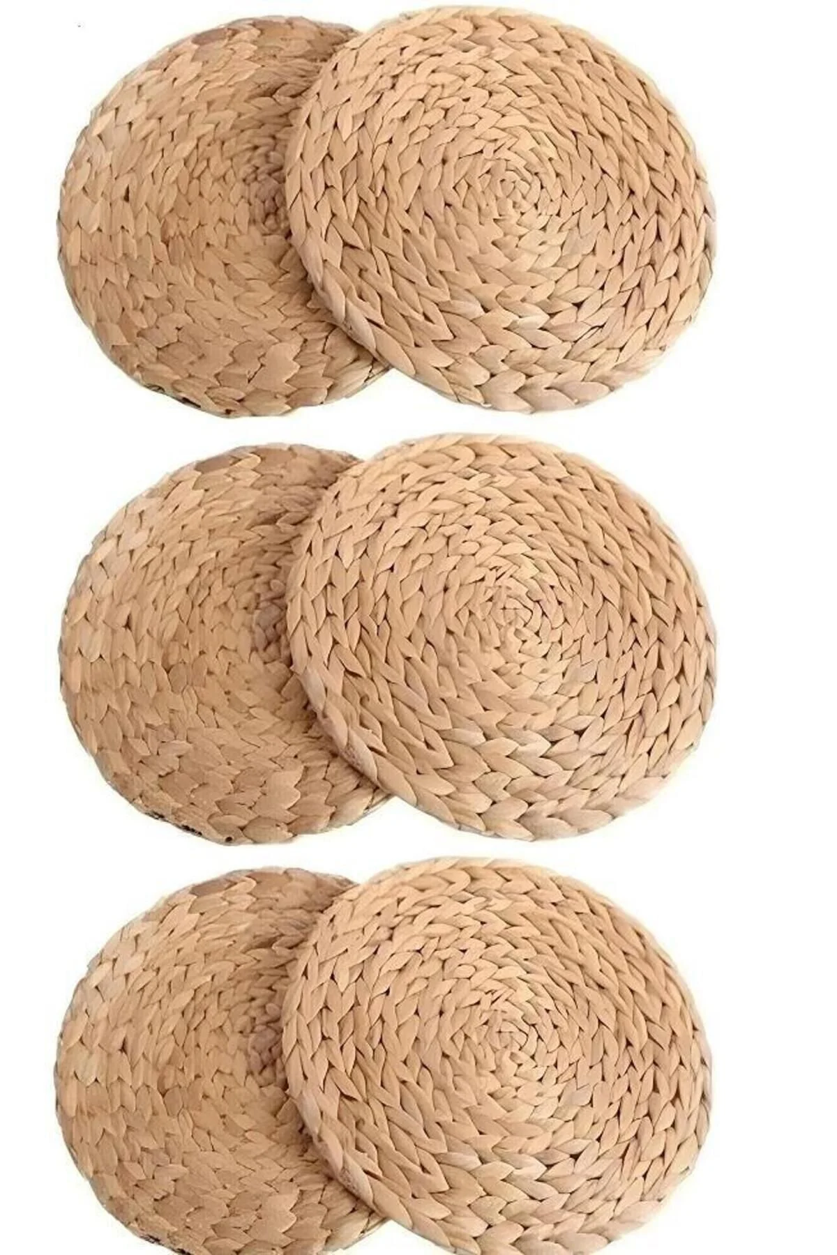 رانر و زیر بشقابی 6 قطعه بافندگی دستباف WICKER SUPLA AMERICAN SERVICE 37 سانتی متر Atbyhome
