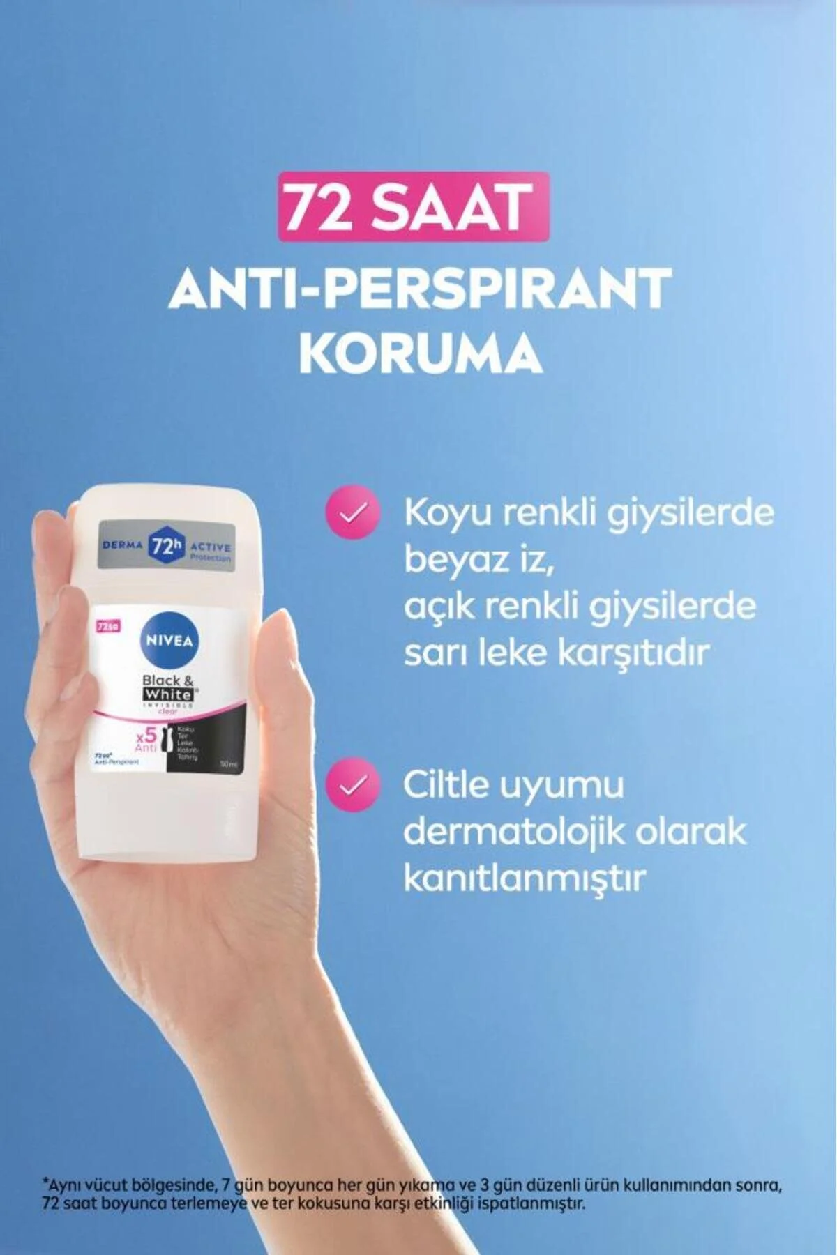 NIVEA ضد تعریق چوبی زنانه نیوئا مخفی سیاه و سفید شفاف 50 میلی لیتر