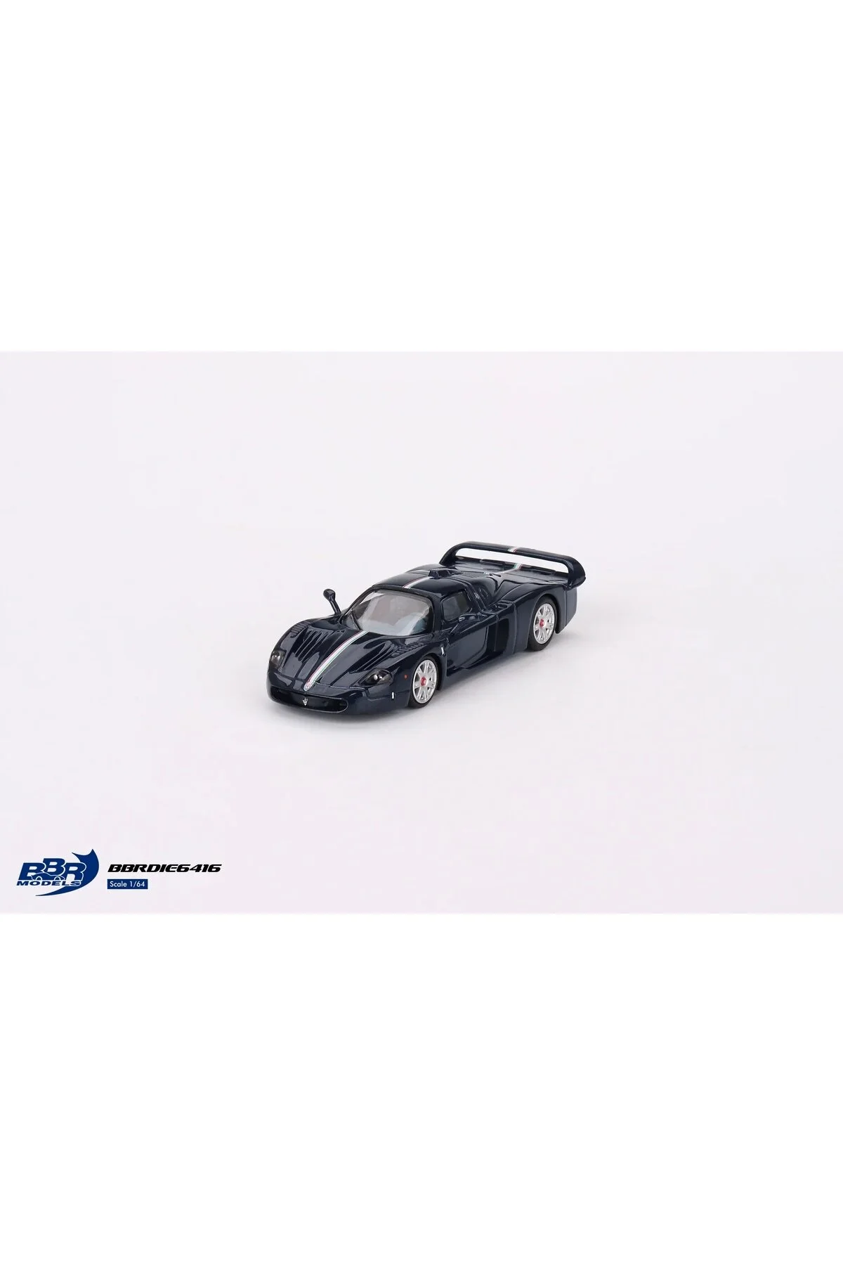 مدل خودرو 164 BBR MASERATI MC12 STRADALE BLUE METALLIC E6416 اورجینال mini gt