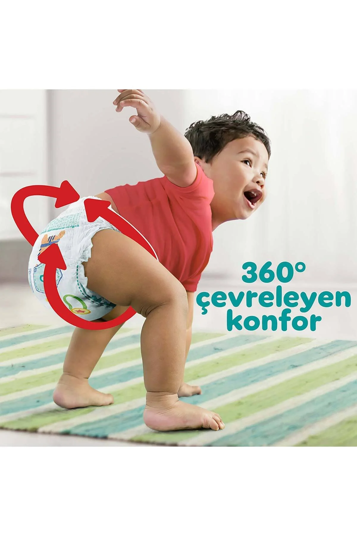 پوشک بچه شلوارک سایز 5 بسته فرصت ماهانه 96 عدد اورجینال Prima