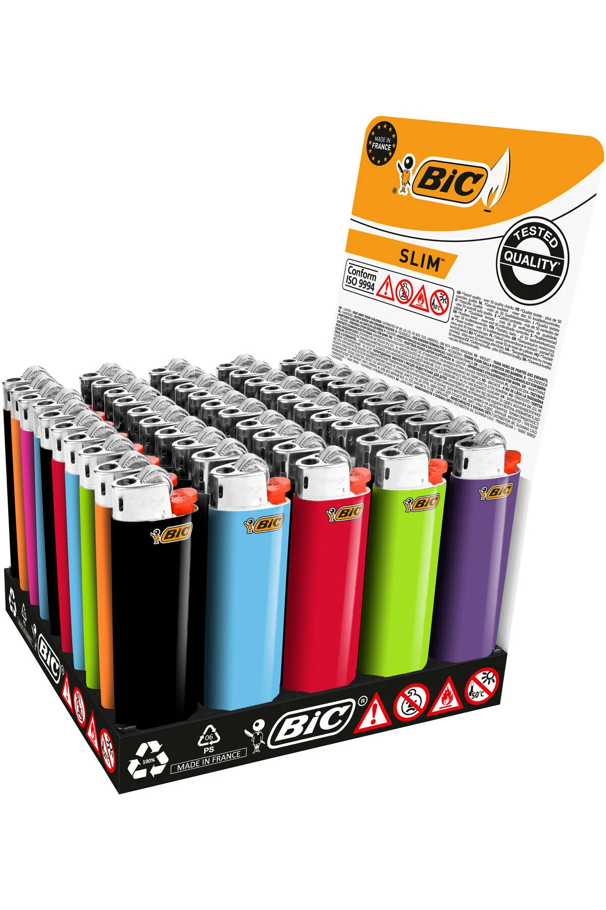 گیره کاغذ J3 سنگ باریک و 50 قطعه بیک Bic