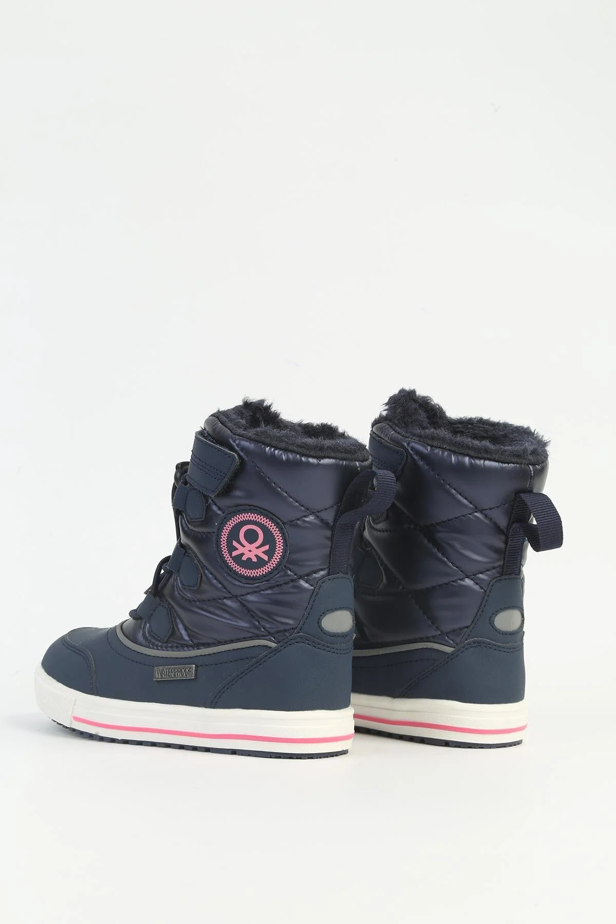 بوت پوتین دخترانه پسرانه یونیسکس ® Navy Blue ضد آب بچه ها وارداتی بنتون Benetton