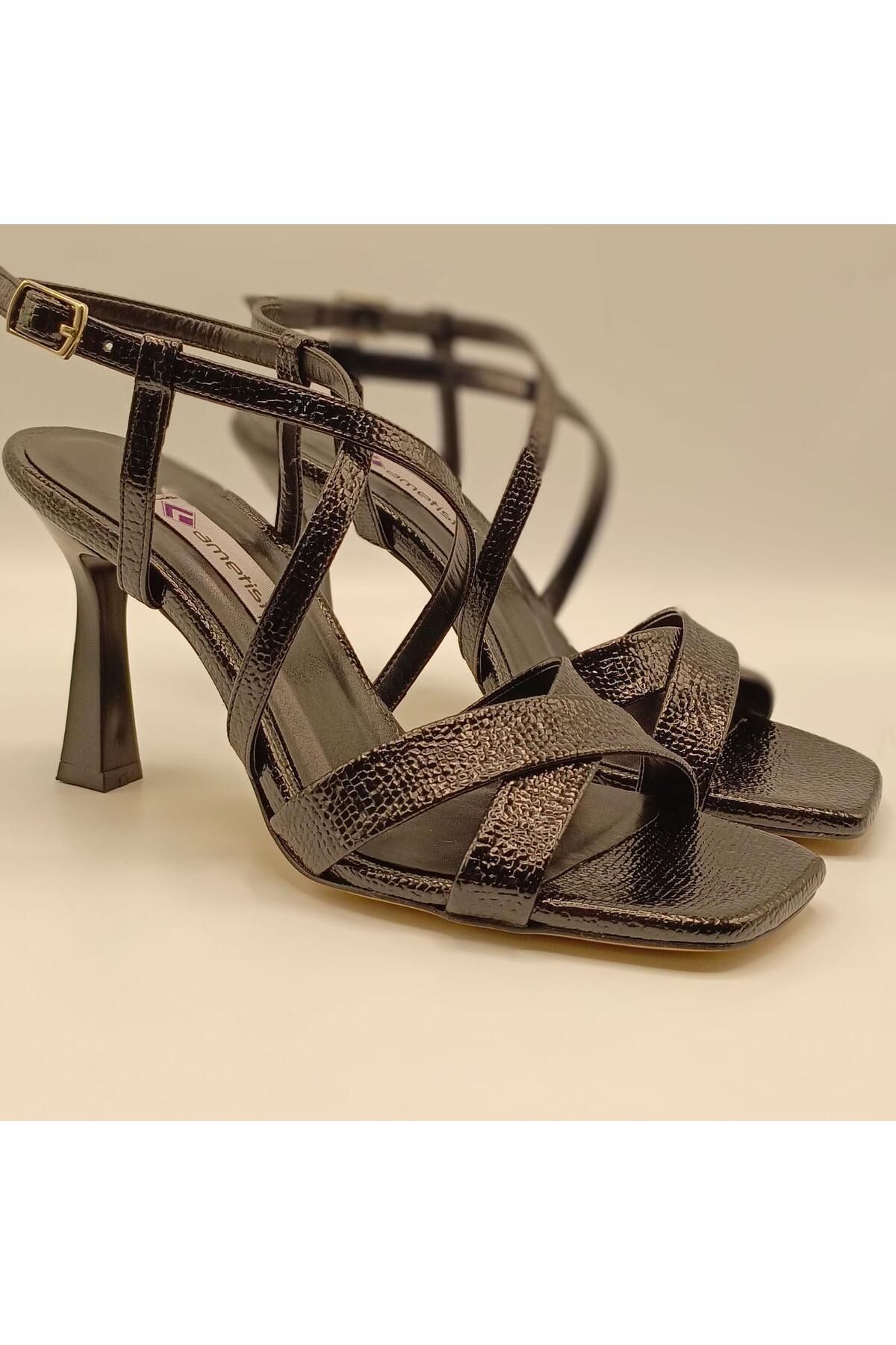 کفش پاشنه کلاسیک زنانه صندل های بلند مارلا Ametist