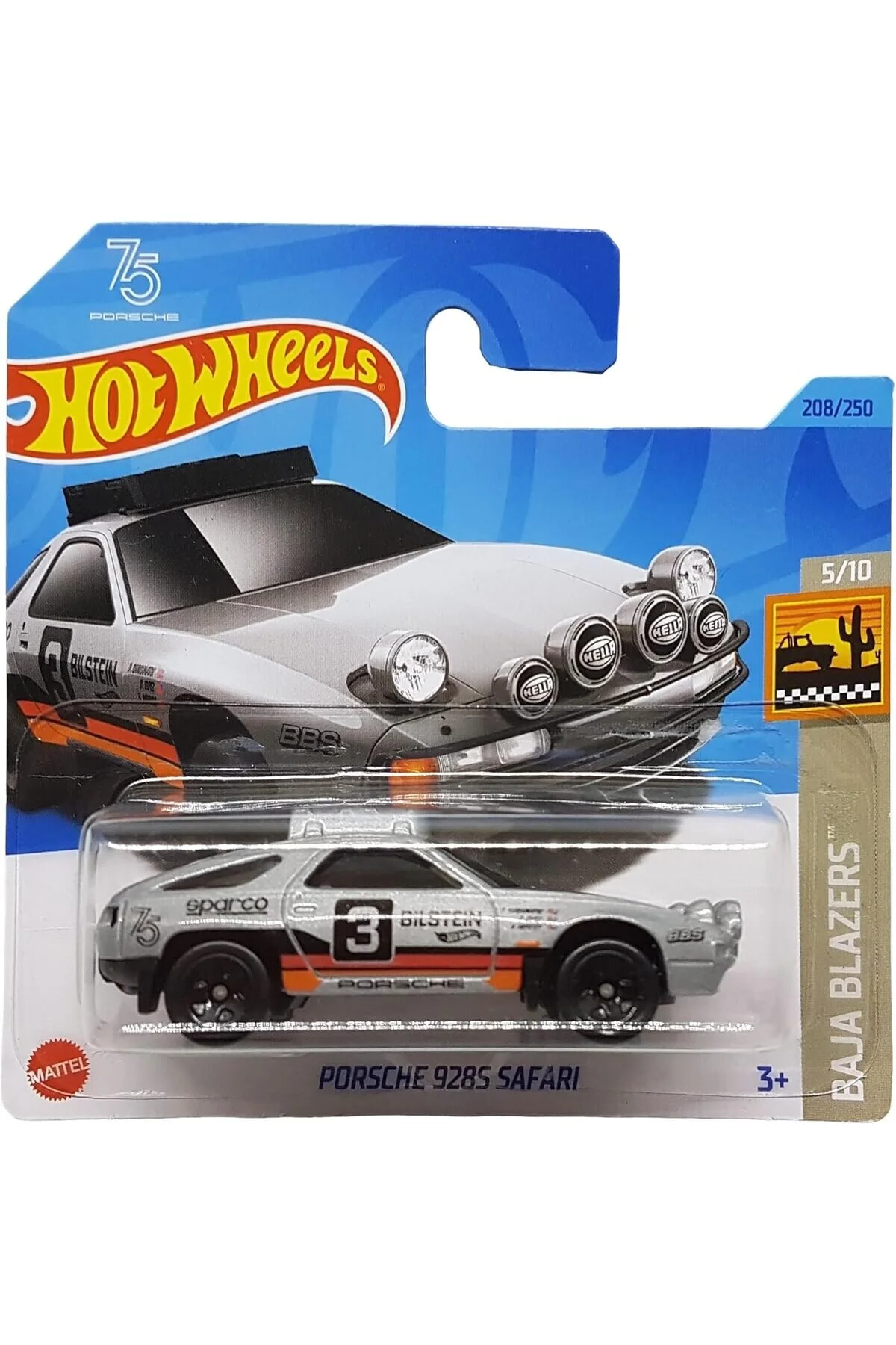 ماشین اسباب بازی PORSCHE 928S SAFARI BAJA BLAZERS 5 10 HKG46 کارت کوتاه SPARCO BILSTEIN BBS هات ویلز اورجینال HOT WHEELS