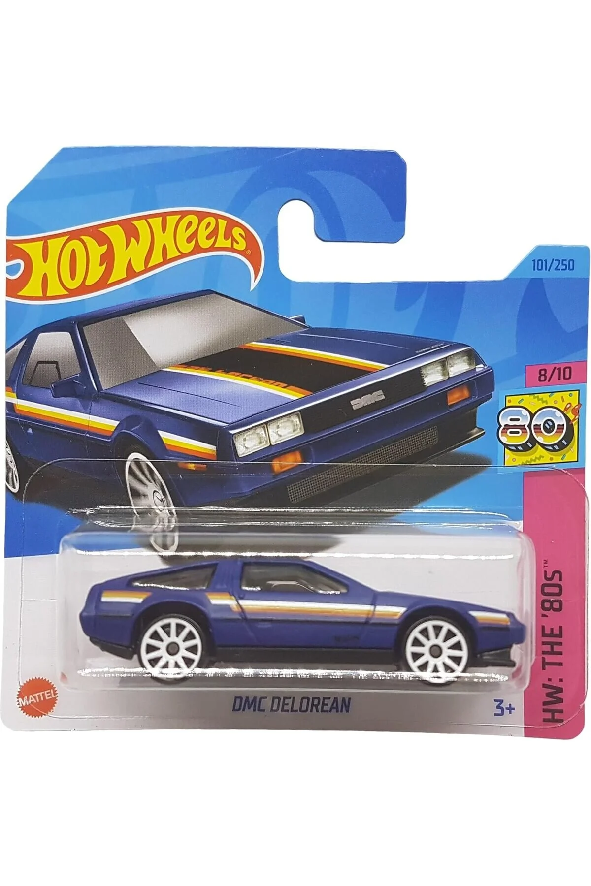 مدل خودرو DMC DELOREAN 101 250 8 10 ماشین هات ویلز اورجینال HOT WHEELS