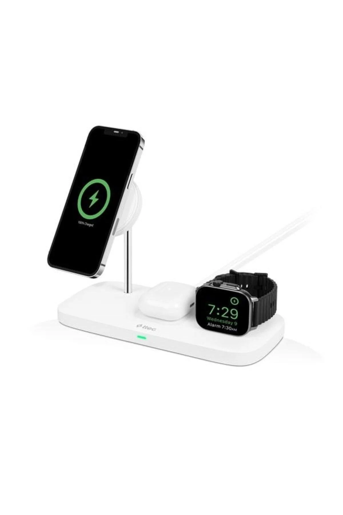 شارژر بی سیم 2KS32B AIRCHARGER TRIO UP MAGSAFE سازگار 3U 1 آیفون + اپل ساعت AIRPODS WIRELESS Ttec