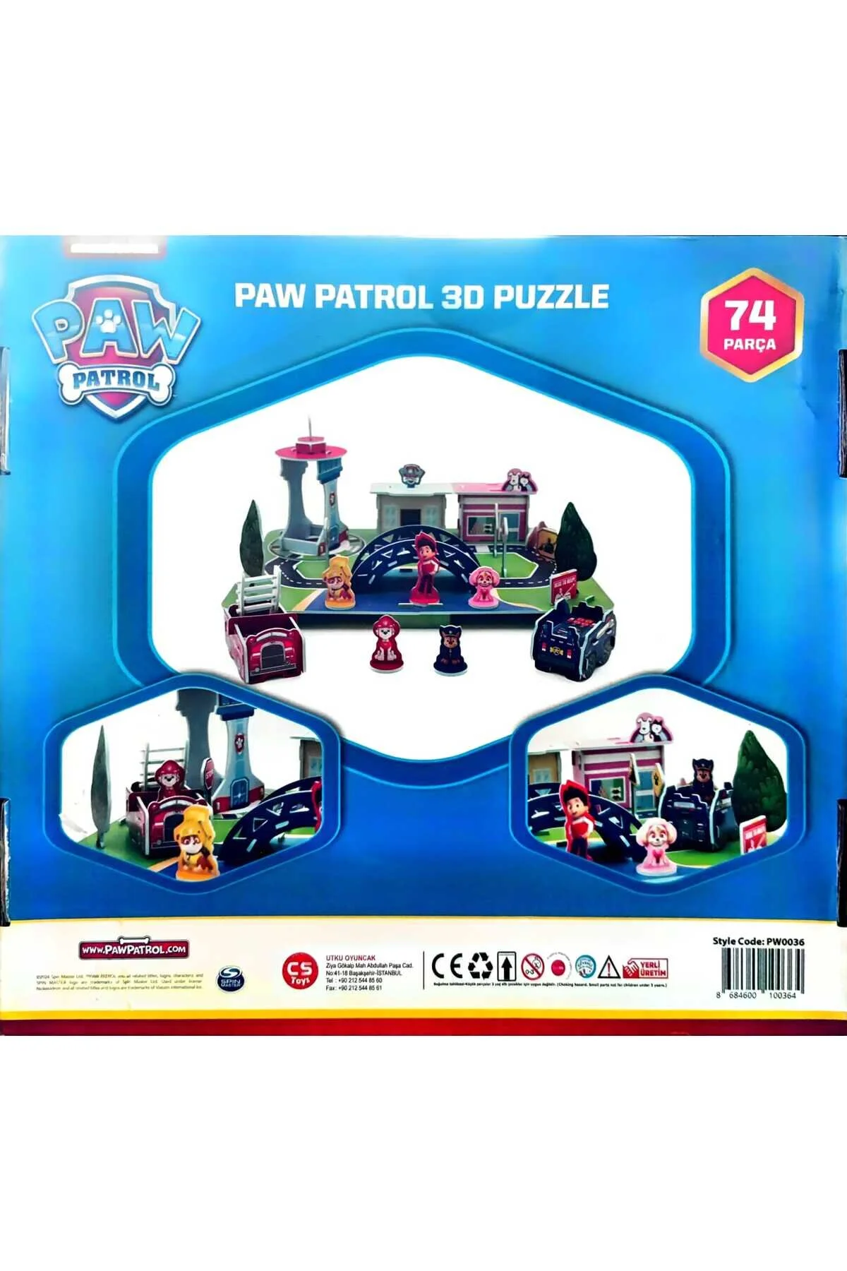 پازل سه بعدی PAW PATROL 74 PIECES Utku Oyuncak