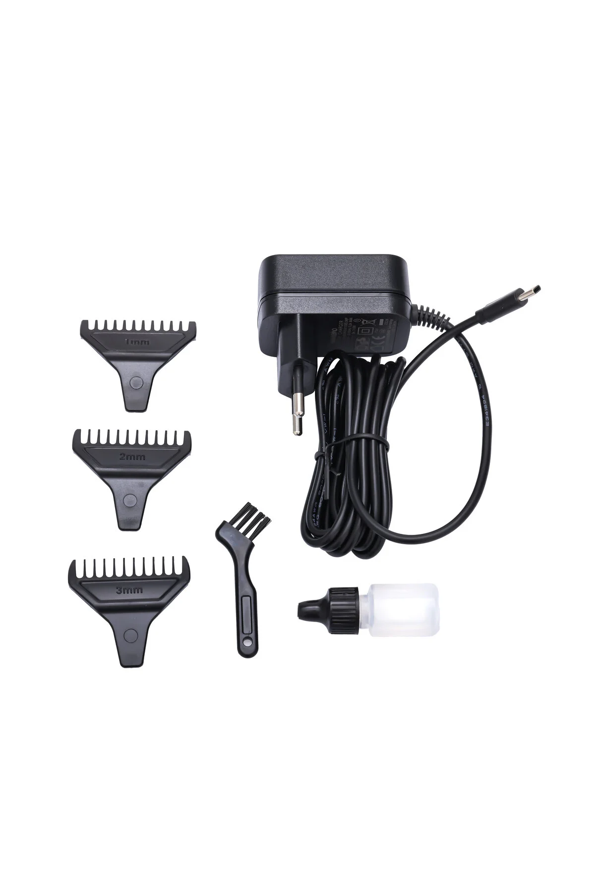 ماشین اصلاح سیاه برقی Tr 2727 مشکی Professional Usb ریش تراش Nape Drawing پاورتچ  Powertec