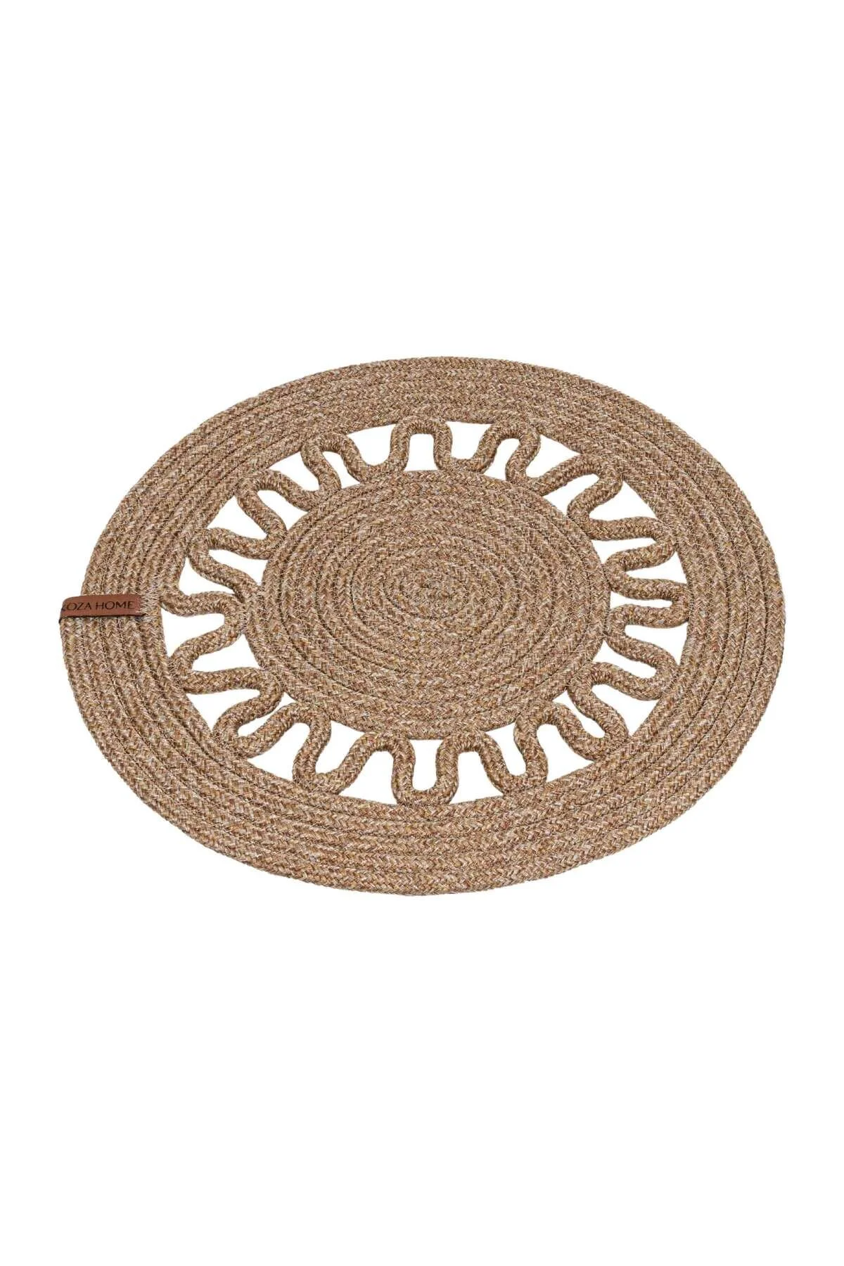 رانر و زیر بشقابی CESTA AMERICAN SERVICE دست ساز پنبه طبیعی جوت بافندگی تزئینی SUPLA 37X37CM 9024 Koza Home