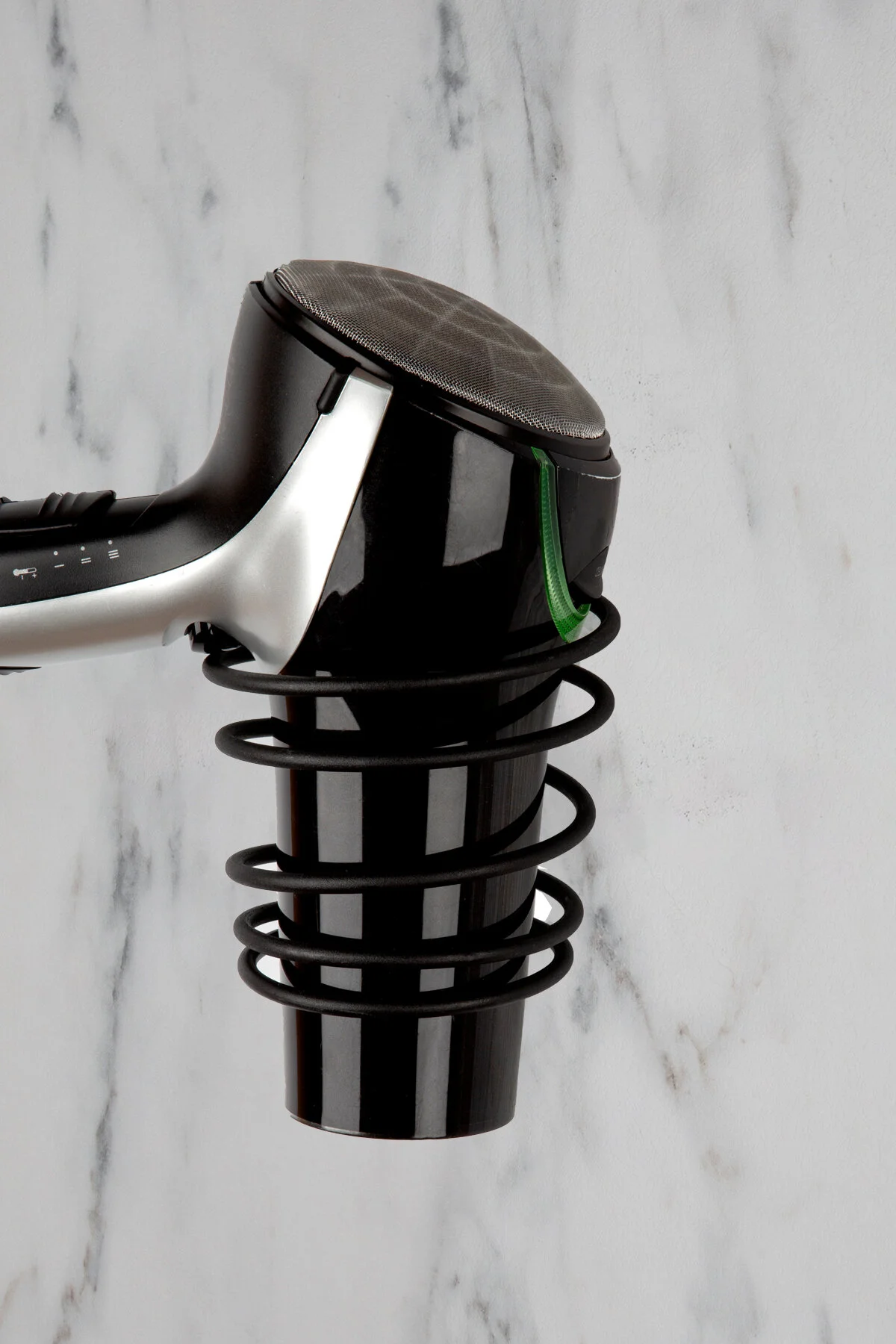 نظم‌دهنده حمام نگهدارنده سشوار مشکی سیاه چسب Aktel Banyo