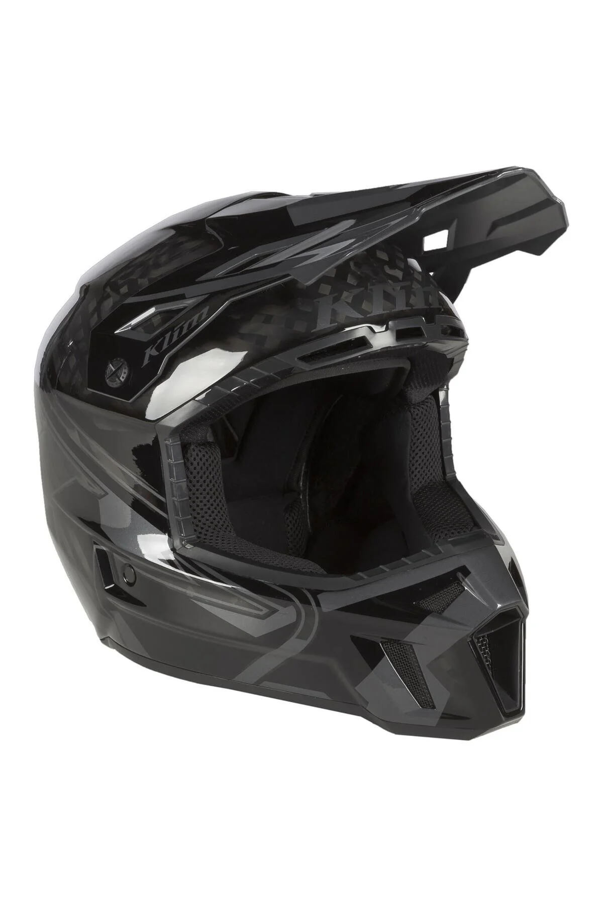 کلاه کاسکت موتورسیکلت مشکی سیاه موتور F3 Carbon Pro Cross Motorcycle Hander کلیم Klim