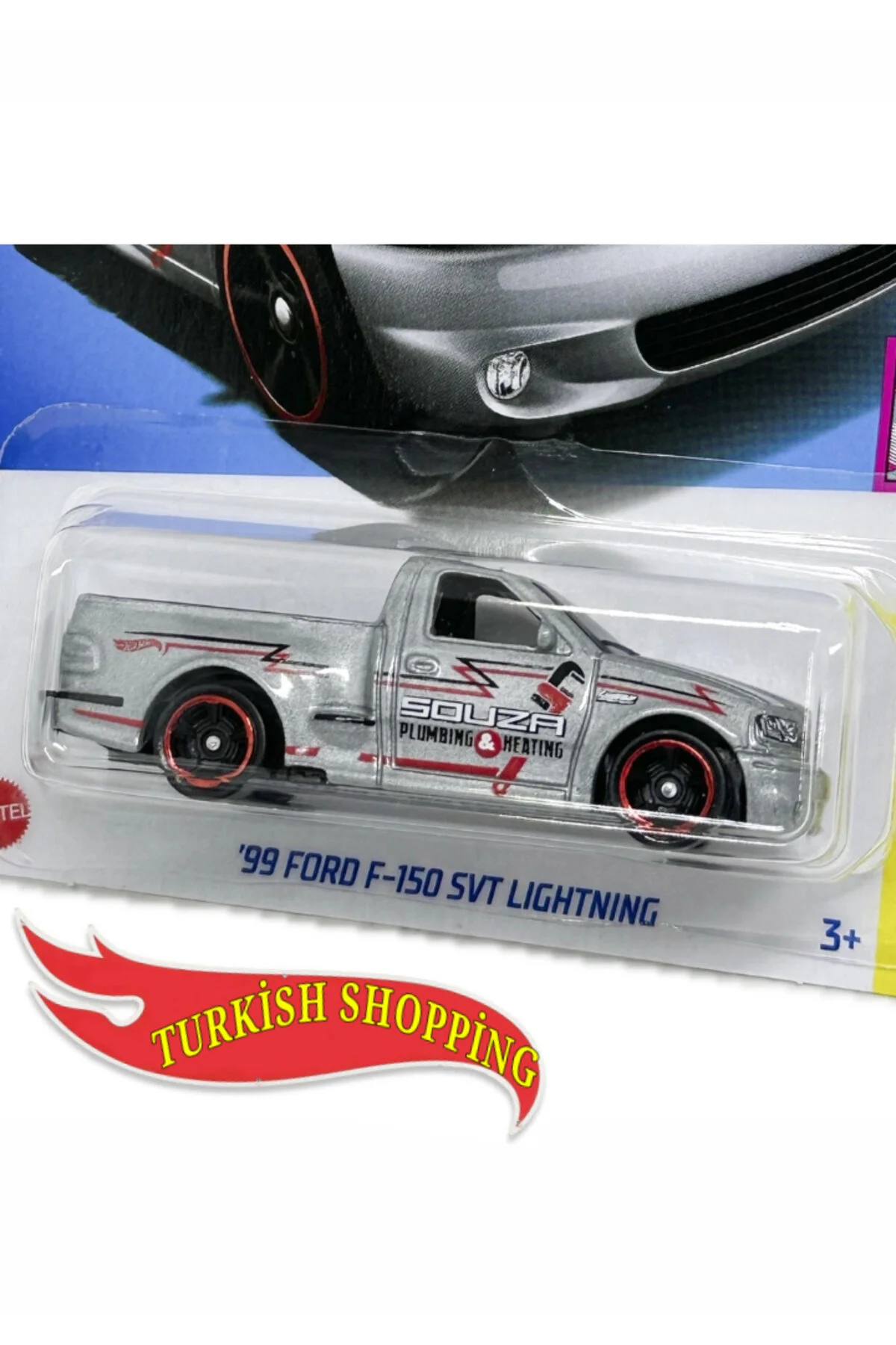 ماشین اسباب بازی خاکستری 99 Ford F 150 Svt Lightning 1:64 مقیاس HOT WHEELS