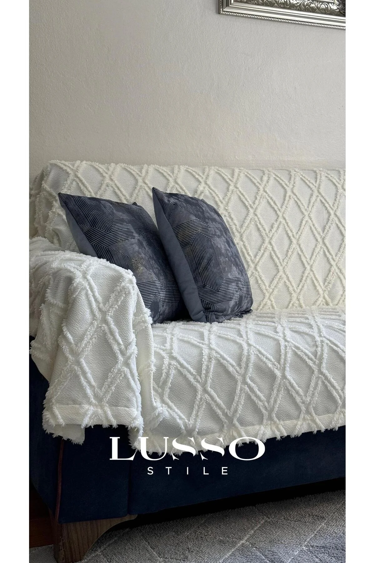 روکش مبل پوشش صندلی SIENA ECRU 180X300 lusso stile