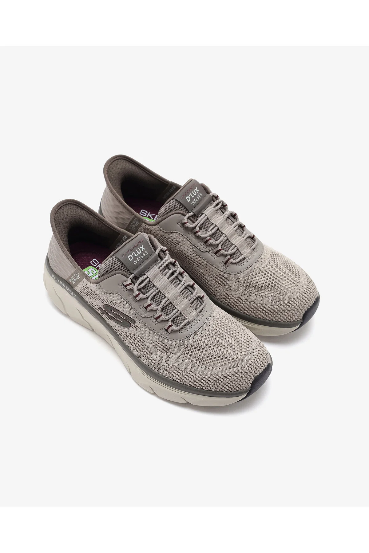 کفش مردانه Slip Ins Rf: D'ux Walker 20 ورزشی رنگ بژ Resinate Tpe اسکچرز Skechers
