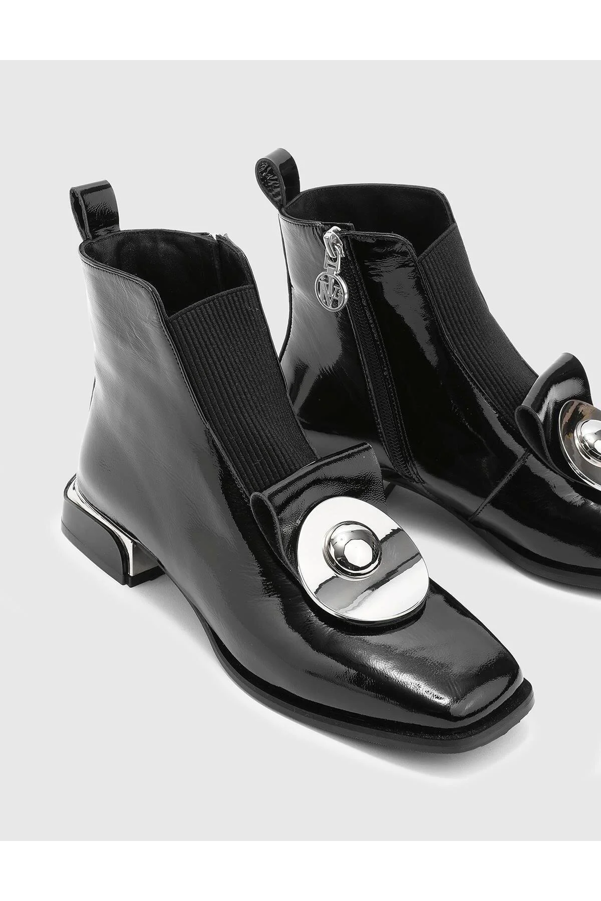 کفش زنانه GAEL LEAINE LEATHER WOMEN پاشنه بلند سیاه ایلوی İlvi