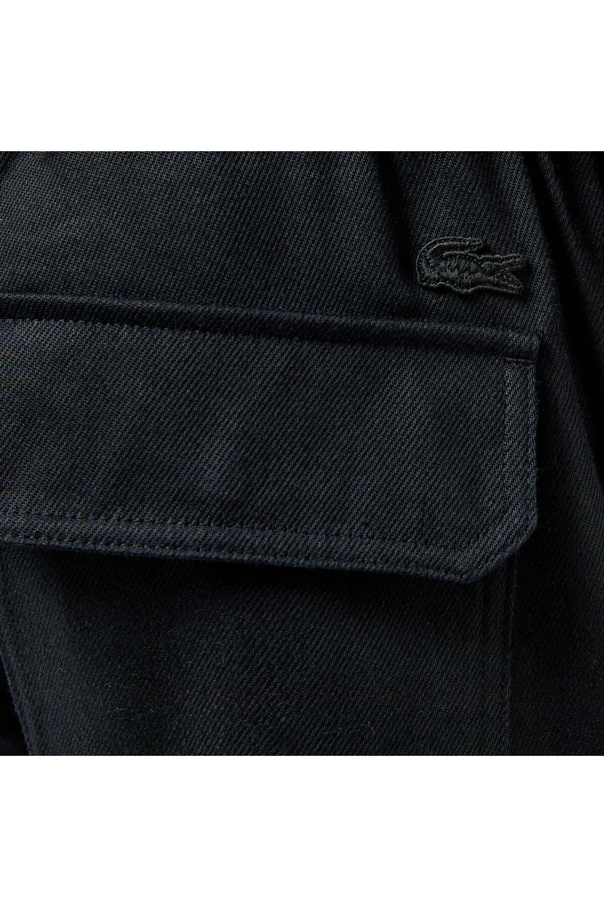 شلوار مشکی مردانه سیاه و سفید مناسب لاگوست Lacoste