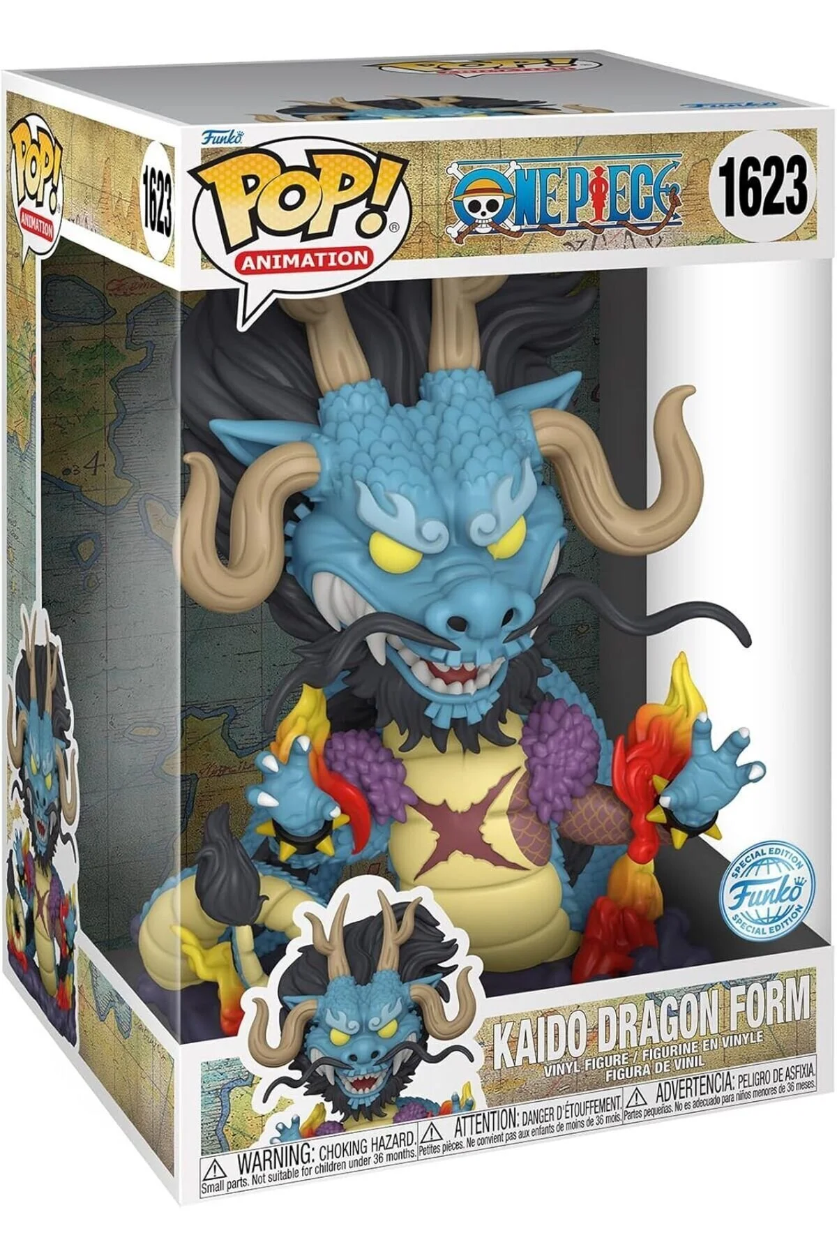 فیگور منفجر شدن جامبو انیمیشن : یک قطعه اژدها کیدو اورجینال Funko