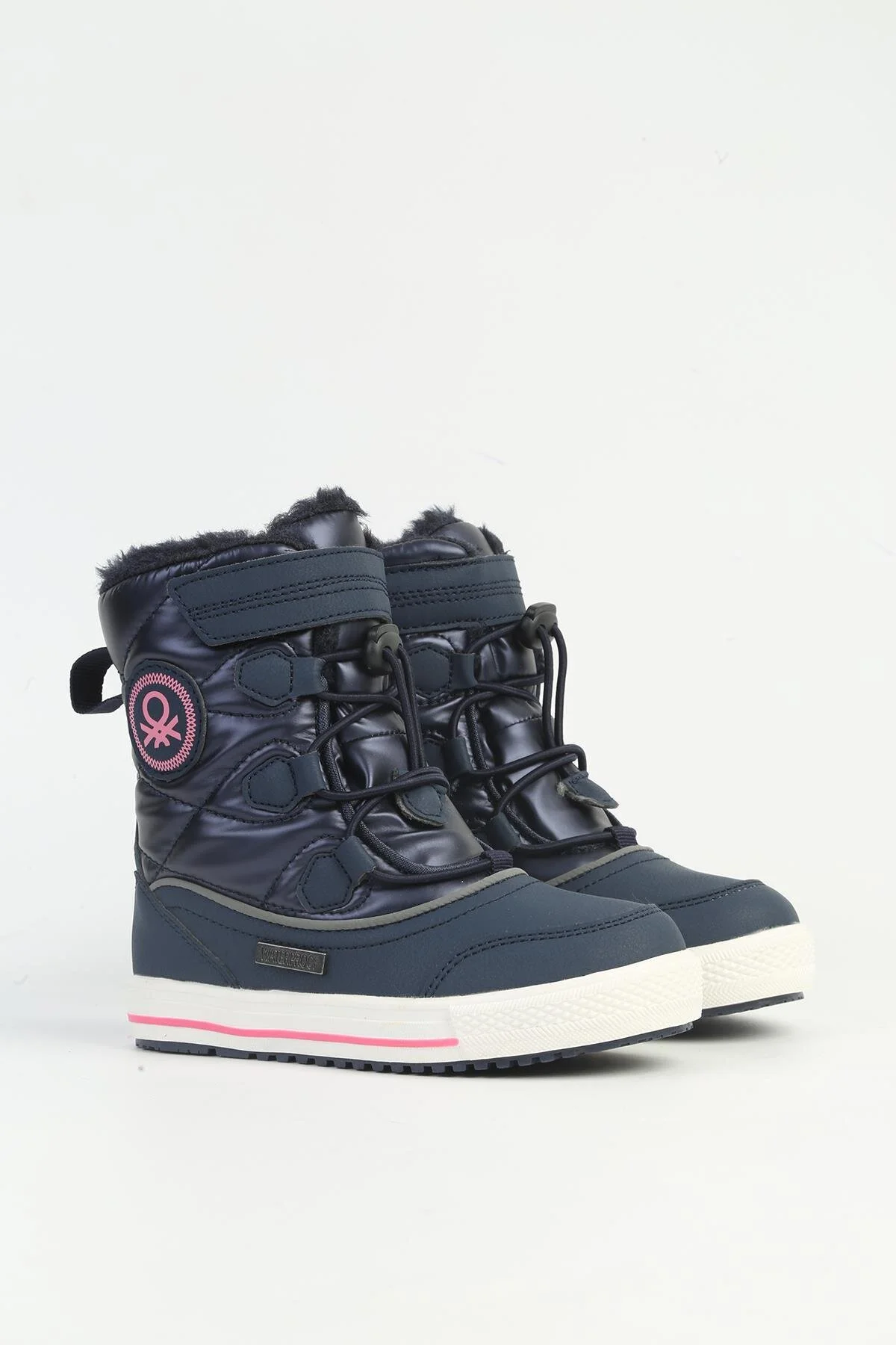 بوت پوتین دخترانه پسرانه یونیسکس ® Navy Blue ضد آب بچه وارداتی بنتون Benetton