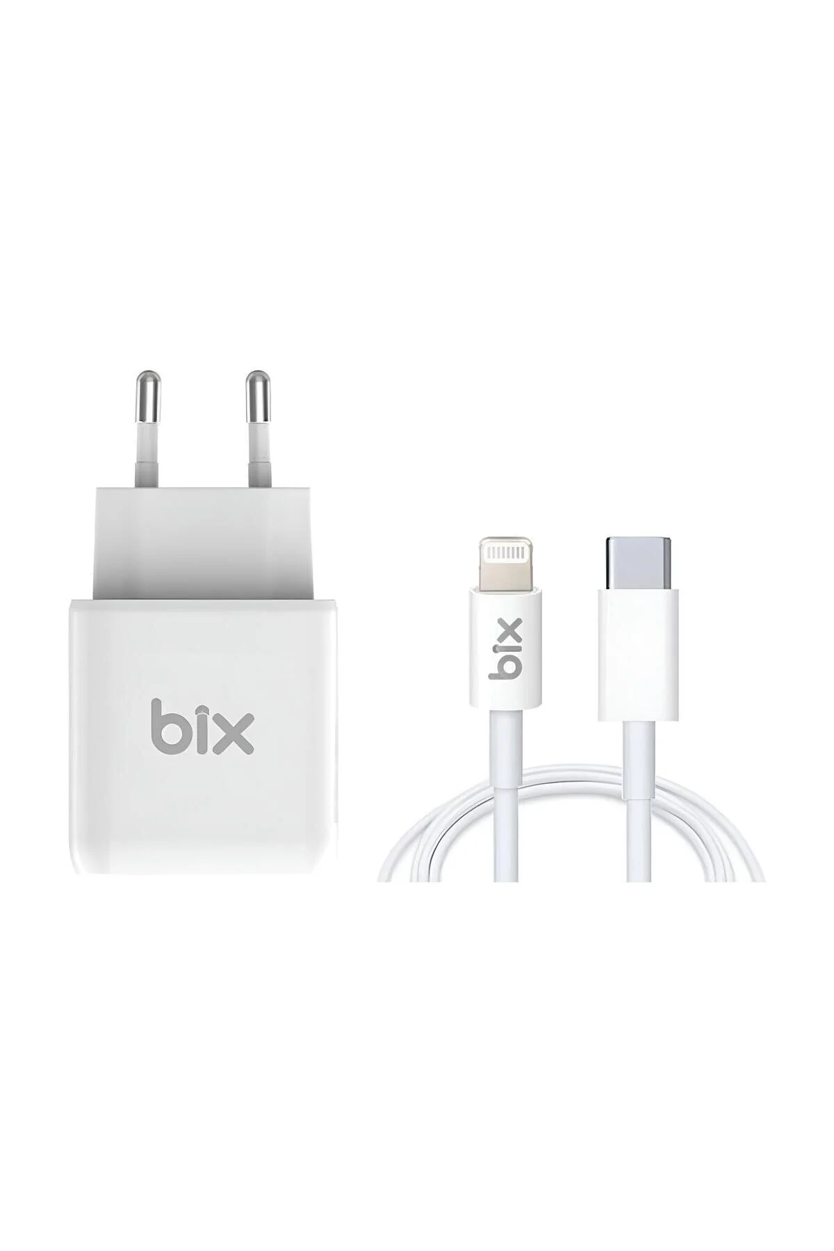 شارژر آداپتور سریع BX 20W کابل لایتنینگ 3A از USB C Bix
