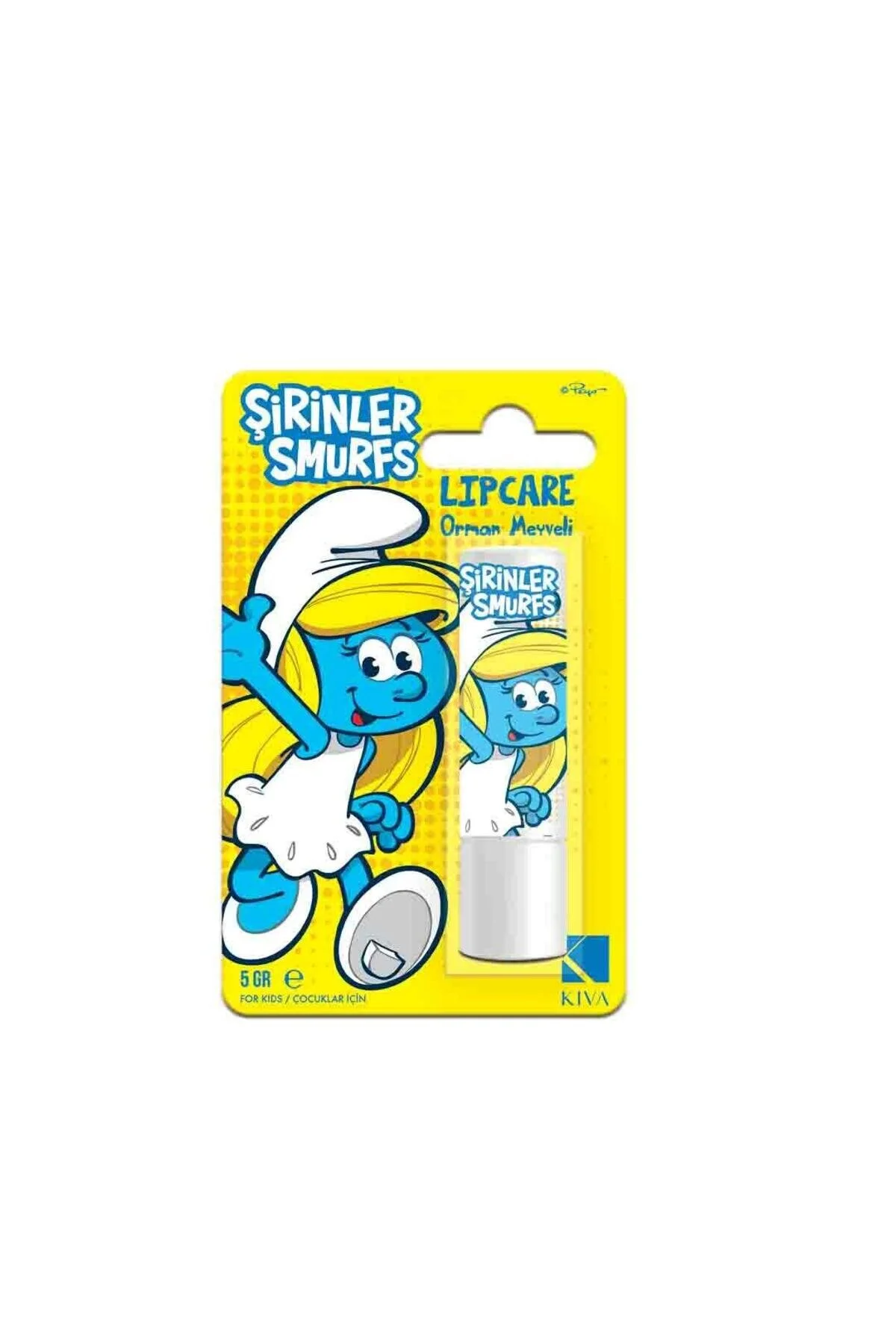 کرم لب و اسکراب KIVA SMURFS LIPCARE FOREST 5 GR ŞİRİNLER