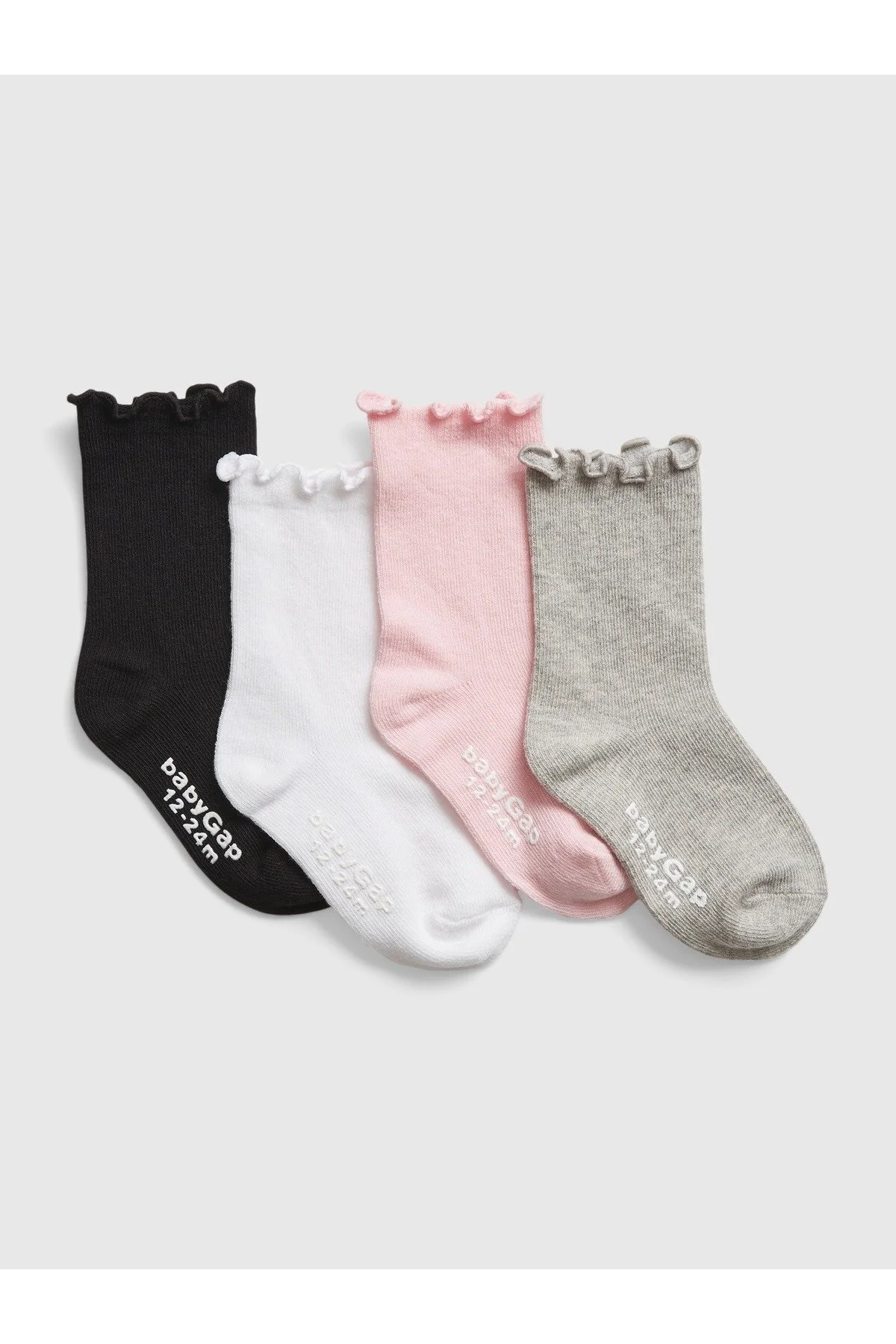 جوراب چند رنگ پسرانه و دخترانه بچگانه مجموعه 4 خدمه SOCK BABY GAP