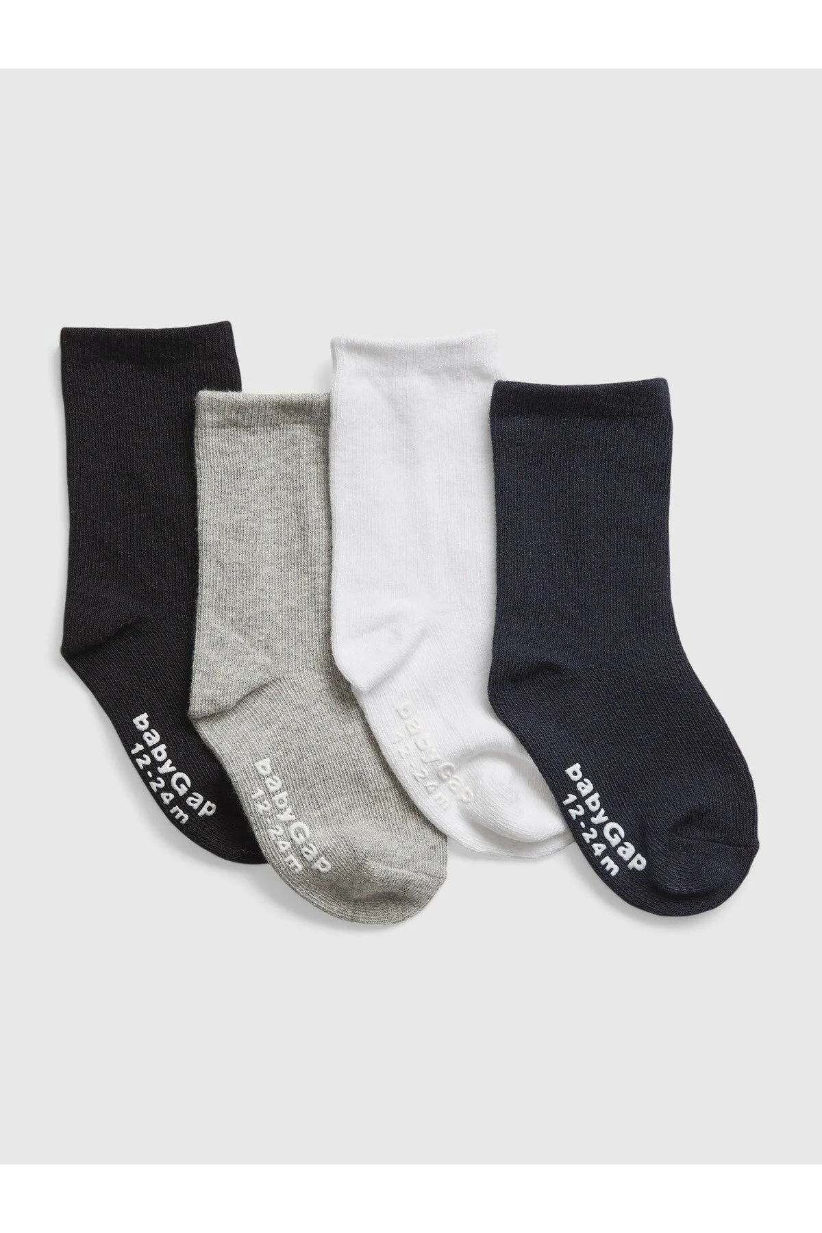 جوراب چند رنگ پسرانه و دخترانه بچگانه جورابهای خدمه BABY 4 بسته GAP