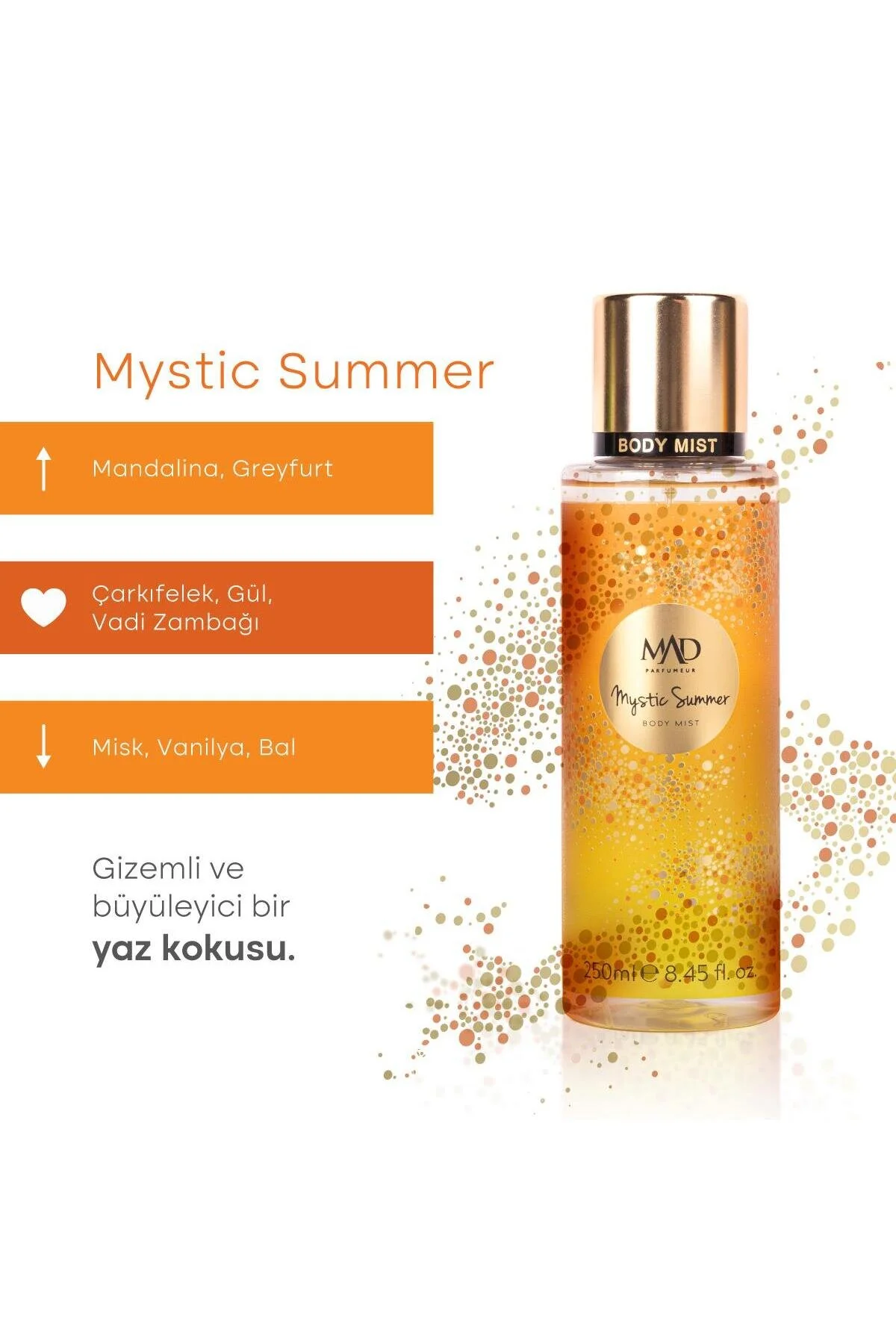 اسپری بدن MAD MYSTIC SUMMER 250 میل غبار Mad Parfüm