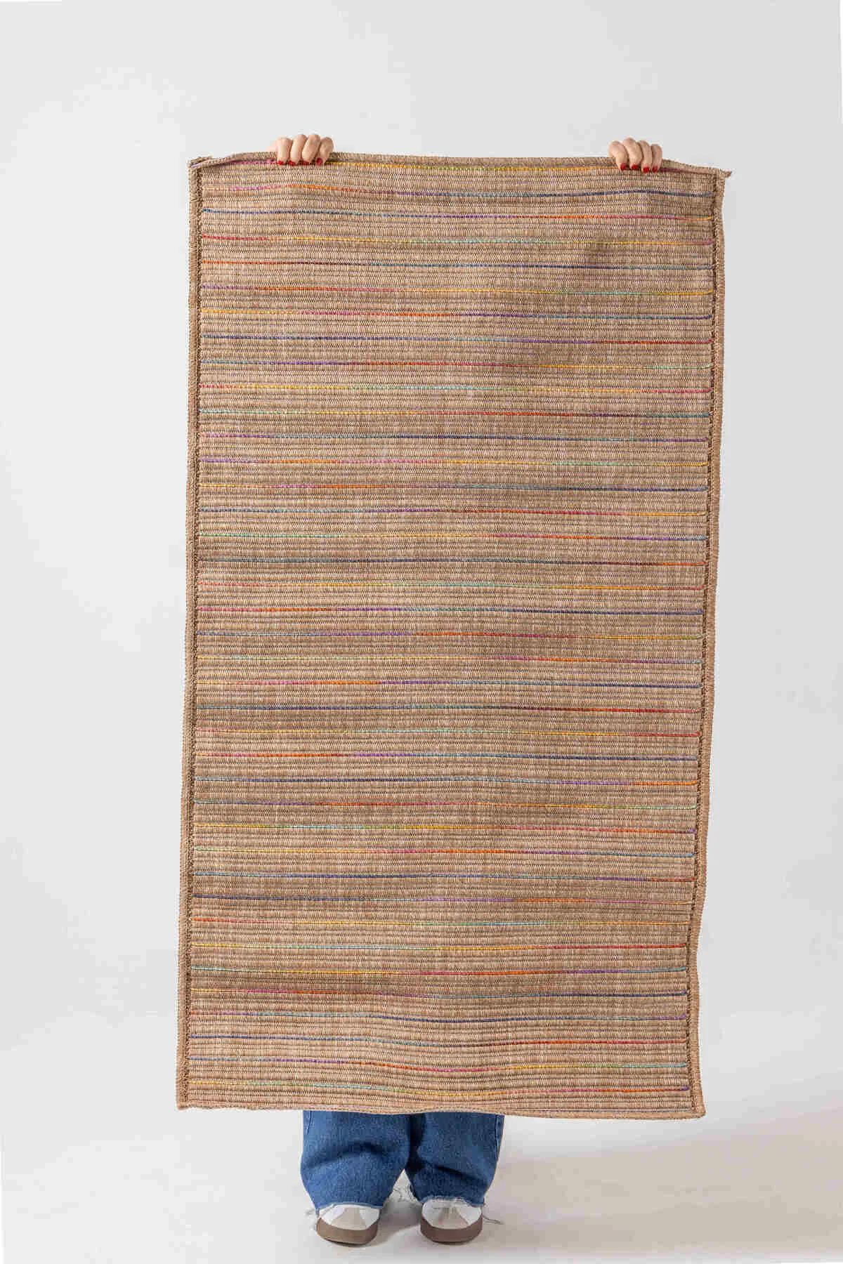 قهوه KILIM RAINBOW 120X180CM اورجینال FH finehome