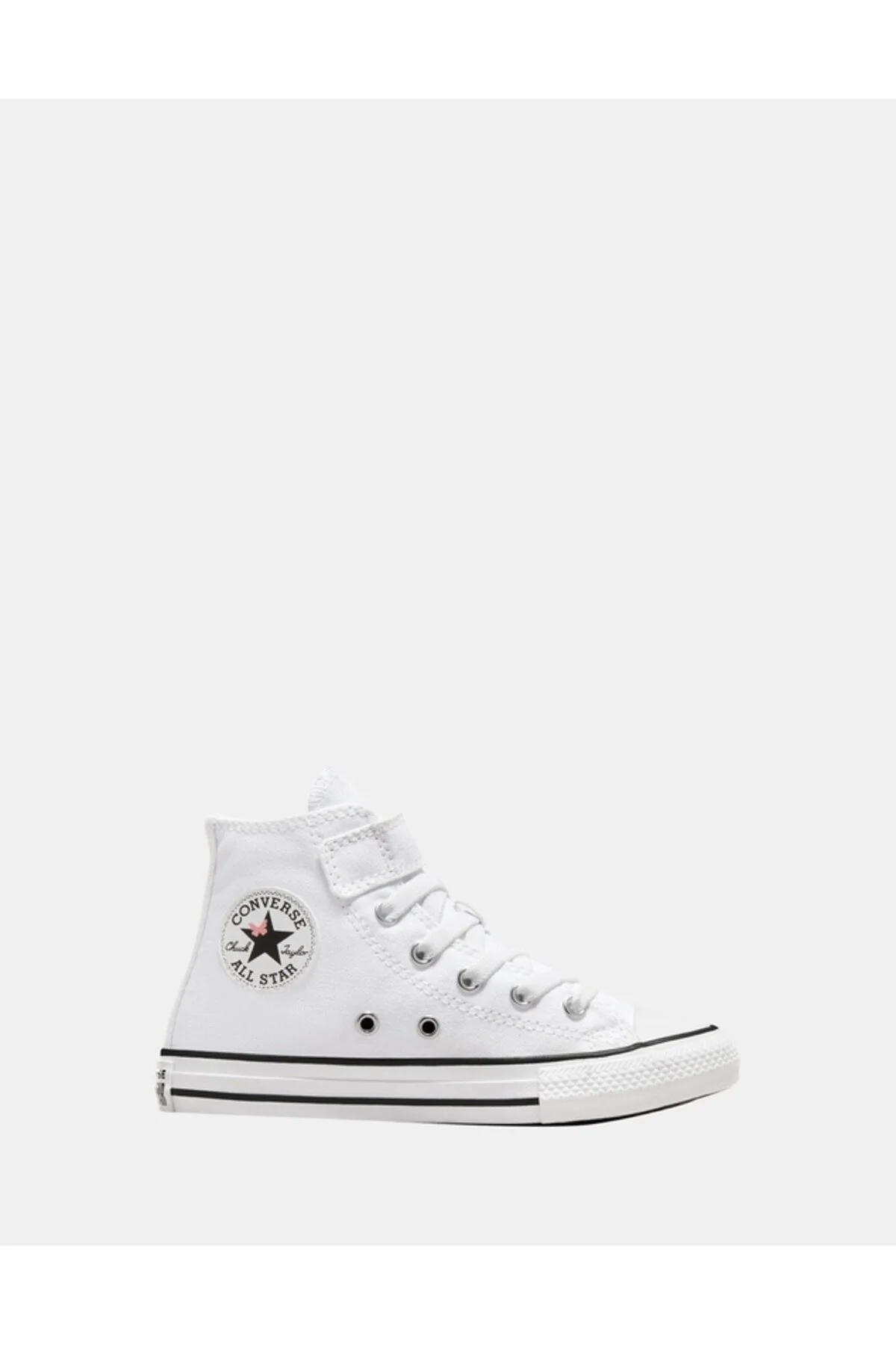 کفش دخترانه پسرانه یونیسکس چاک تیلور همه پروانه ستاره ای ورزشی سفید کانورس Converse