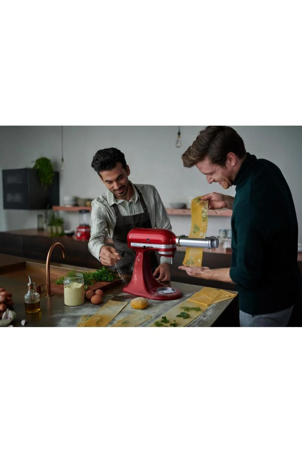 میکسر و ست نقرهای 5Ksmpra 3 قطعه سیم کشی خمیر لوازم جانبی برش ماکارونی Kitchenaid