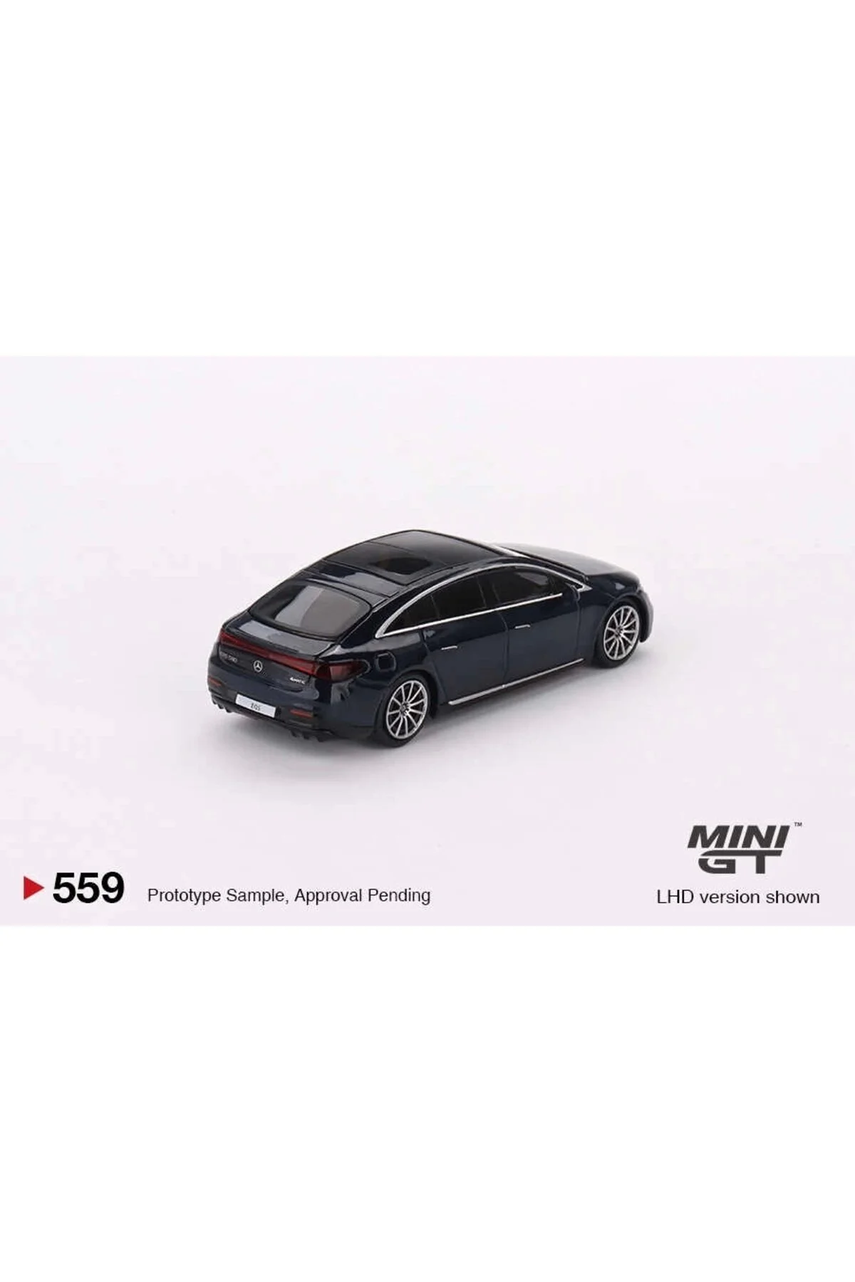 ماشین اسباب بازی MGT00559 1 64 MERCEDES BENZ EQS 580 4MATIC آبی متالیک دریایی mini gt