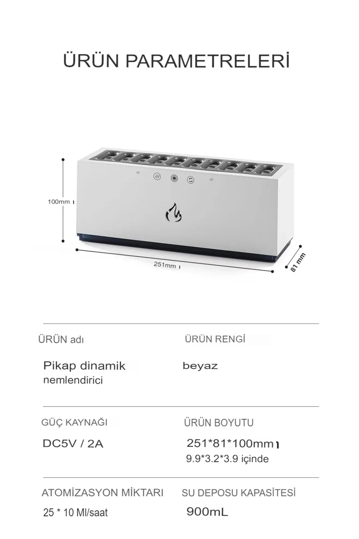 دستگاه بخور رطوبت ساز هوا با ظرفیت 900 میلی لیتر حالت نور RGB EN SİGA