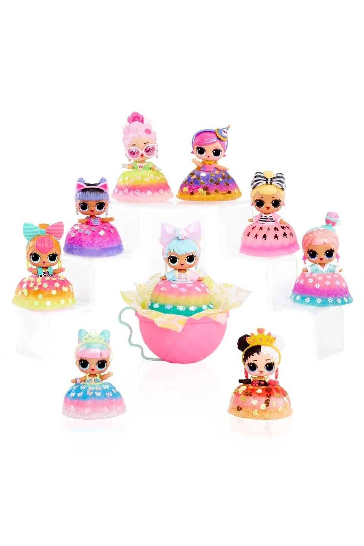 اسباب بازی فیگور بسته تعجب کیک BIRDAY MIX & MAKE CAKE PACKAGE ال او اورجینال Lol
