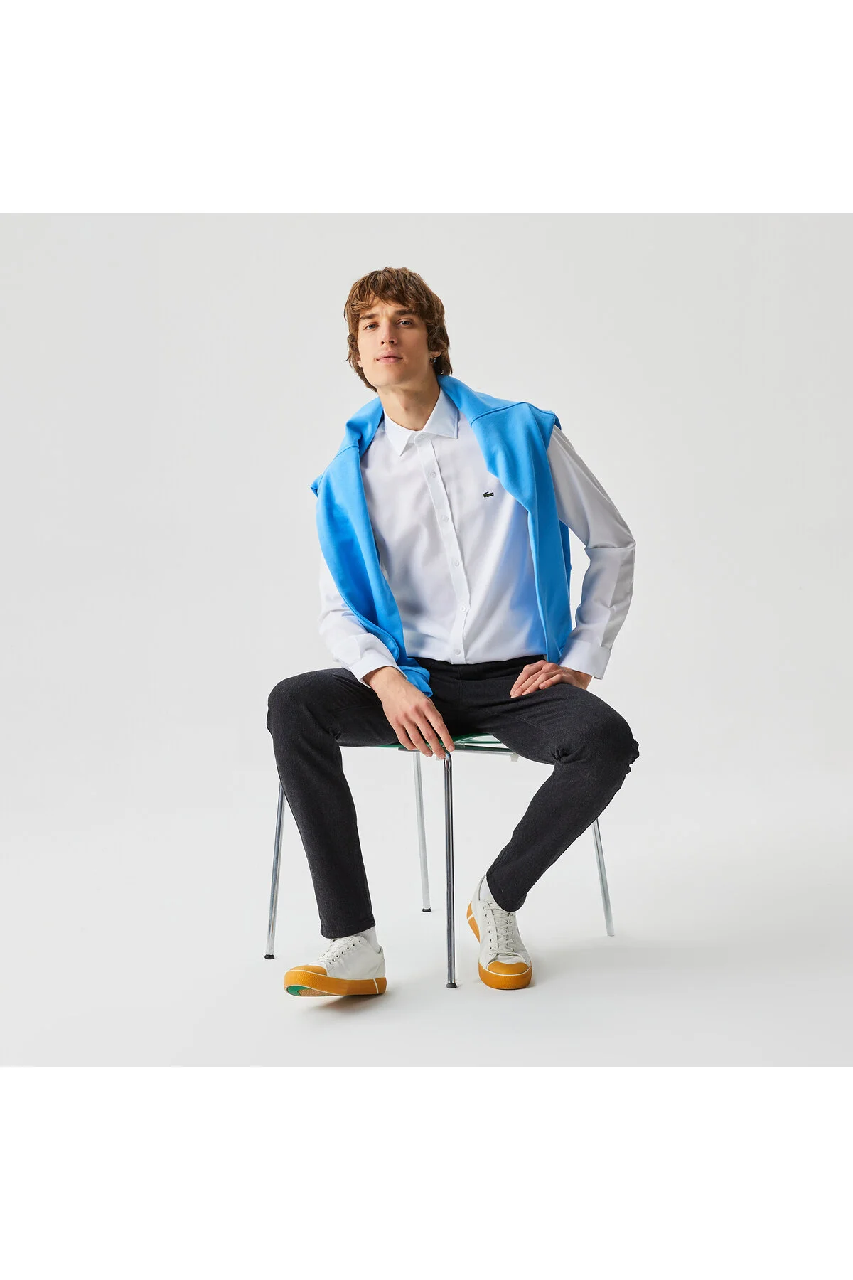 شلوار مشکی مردانه باریک لاگوست اورجینال Lacoste