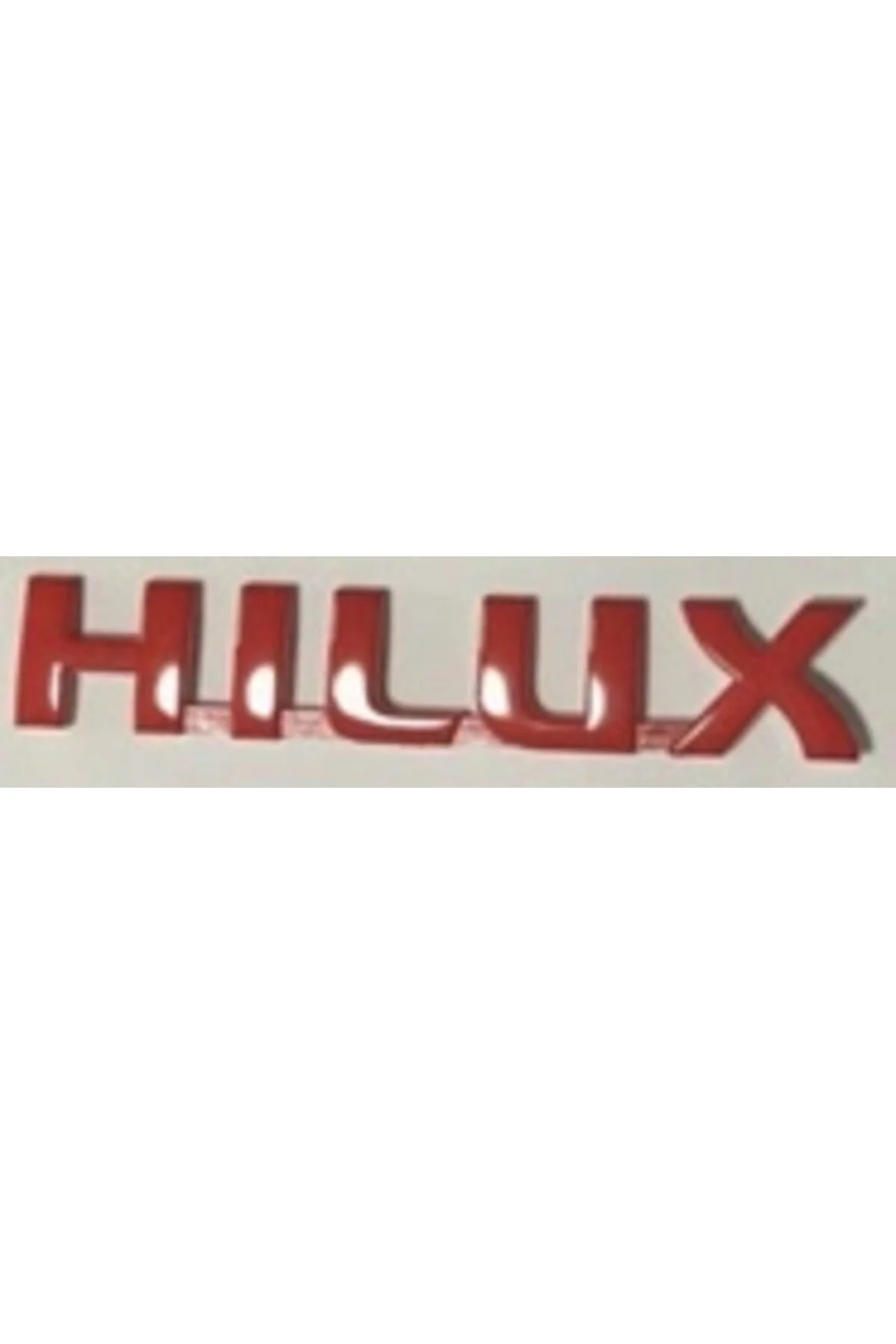 کرومی خودرو قرمز نوشته HILUX مناسب برای تویوتا ابعاد 30 190 میلی‌متر رنگ EDEXPORT