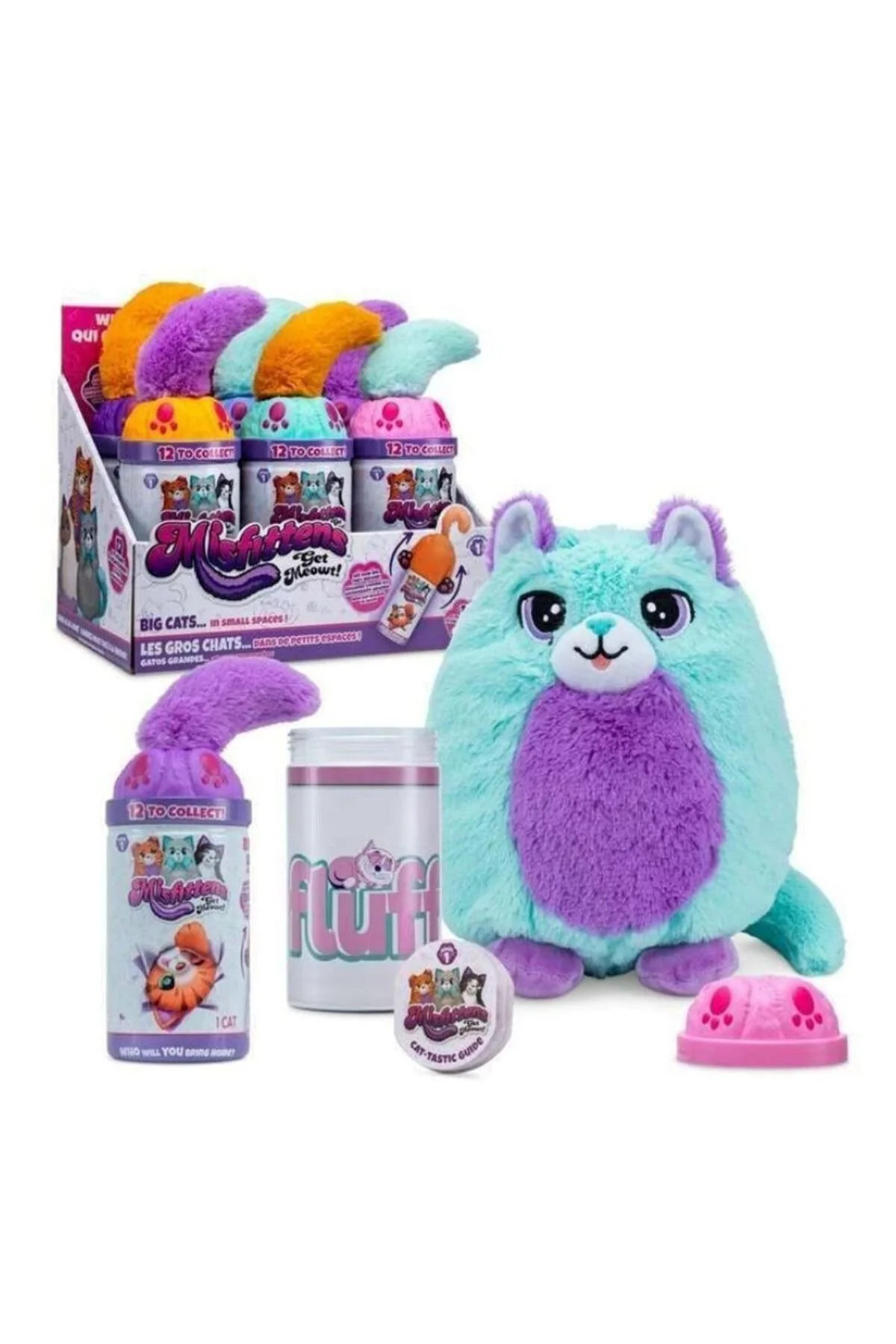 اسباب بازی های پشمی MISFITTENS SURPRISE PLASH CAT WITH BOX Marsel oyuncak