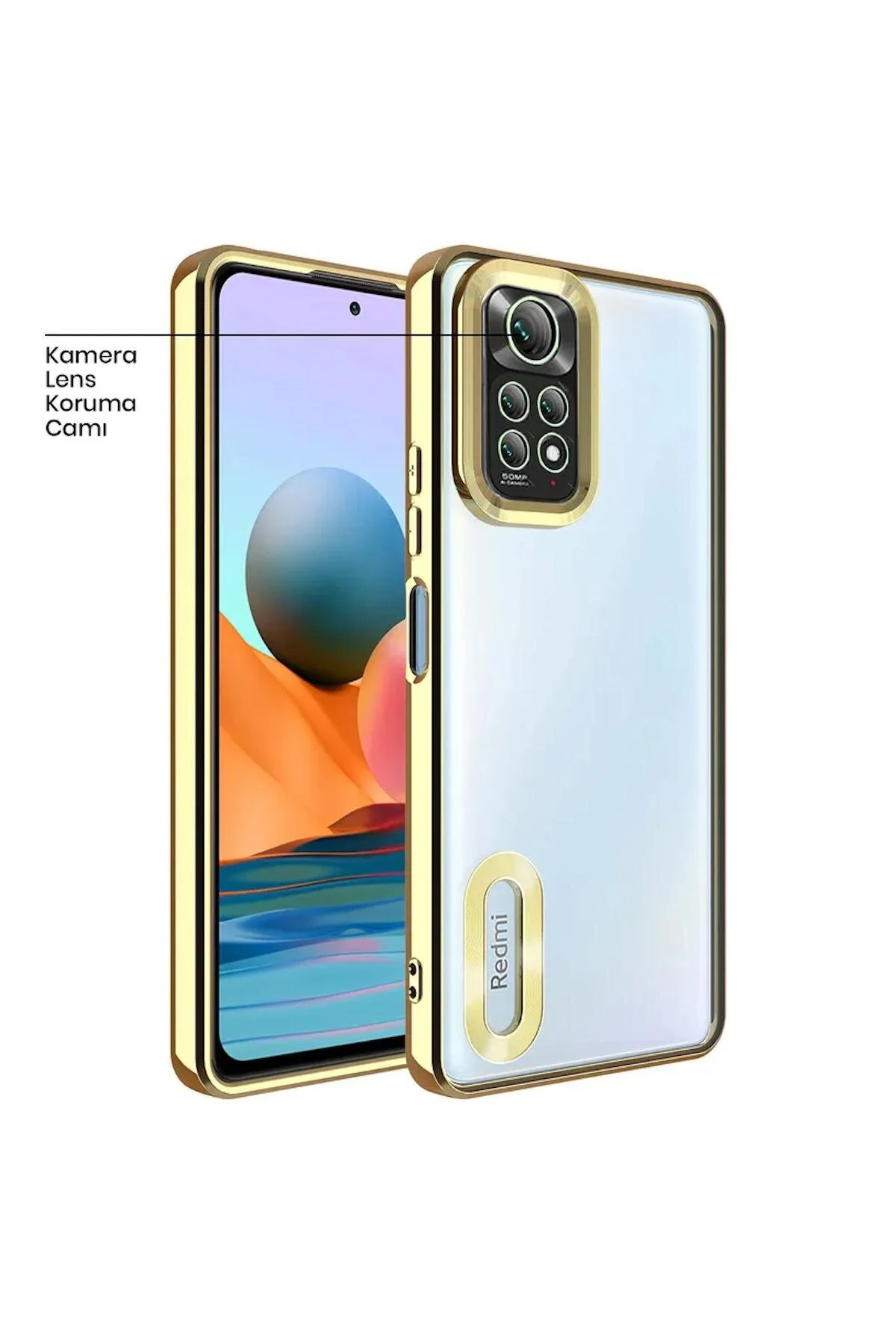 کاور و قاب محافظ شیائومی REDMI NOTE 11 PRO 4G سازگار با طلایی سیلیکونی ZEBANA GLINT اورجینال Zebana