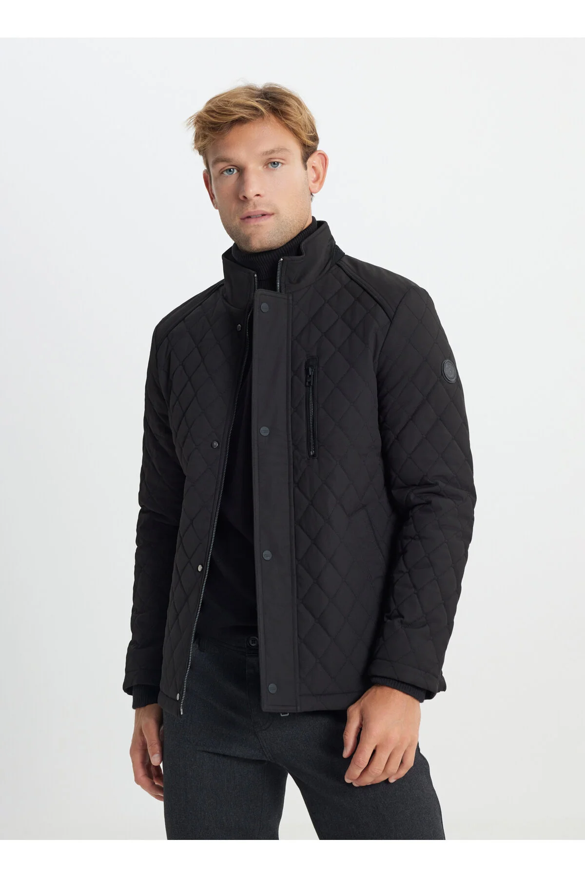 کاپشن مانتو مردانه مشکی CLASSICS 4A1025100001 OVERCOAT Altınyıldız Classics