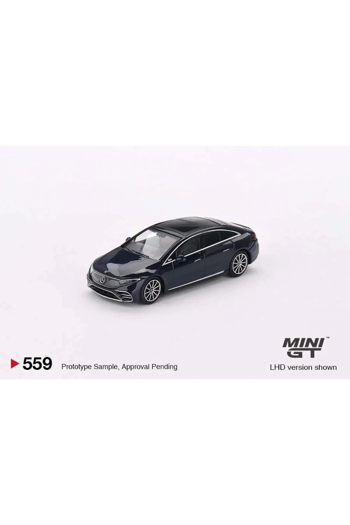 ماشین اسباب بازی MGT00559 1 64 MERCEDES BENZ EQS 580 4MATIC آبی متالیک دریایی mini gt