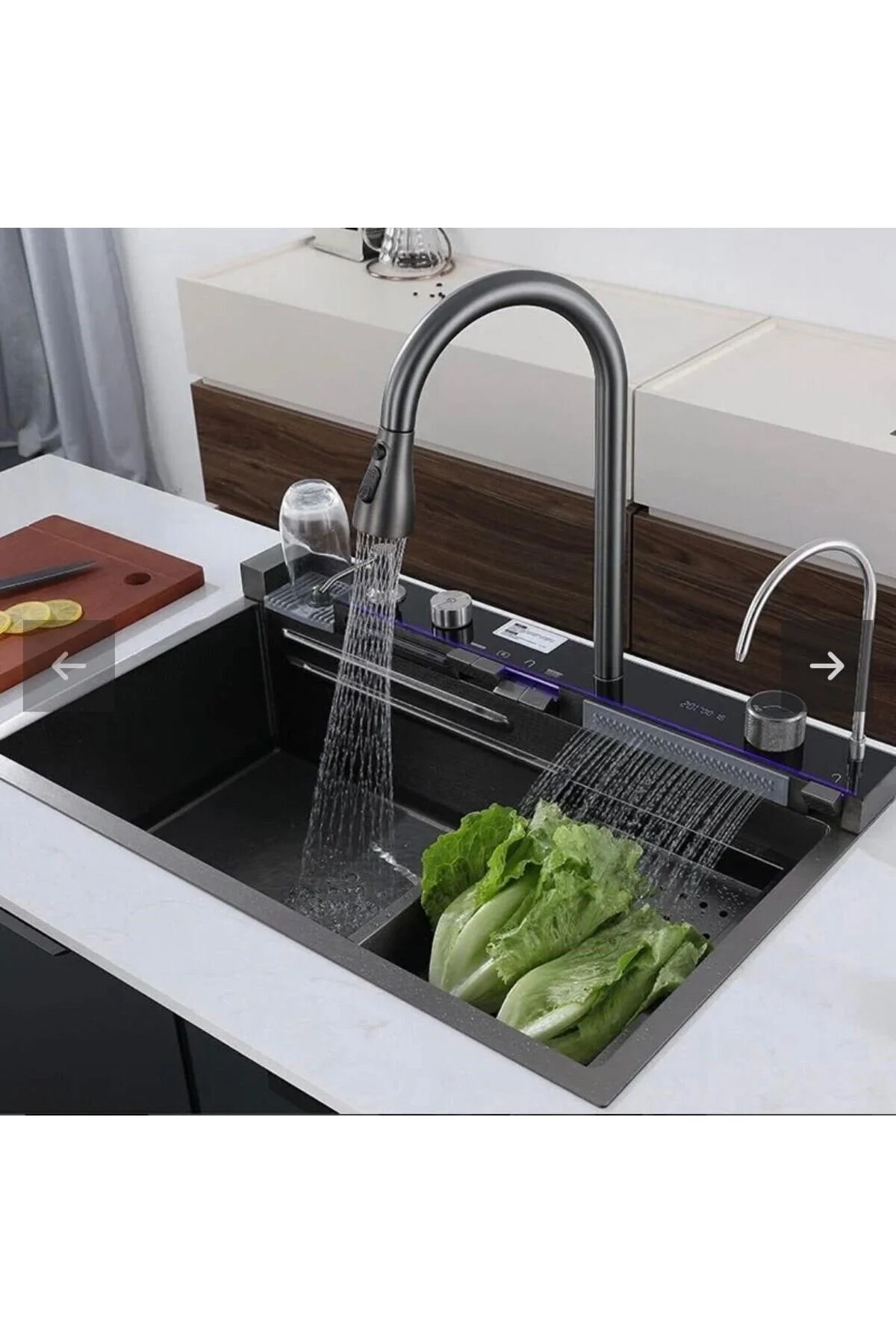 شستشو HOME PREMIUM CHEF 2024 ست سینک دیجیتال لانه زنبوری آنتراسیت 7 عملکرد کامل Genel Markalar
