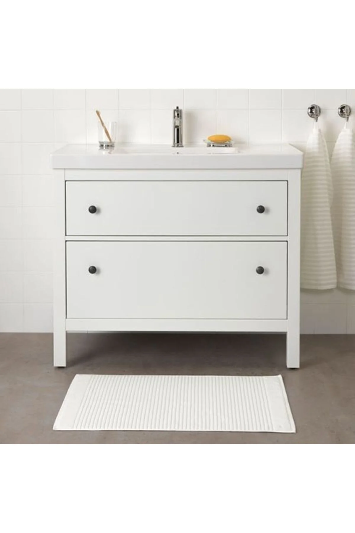 پادری حمام حصیر آلسترن سفید اورجینال IKEA