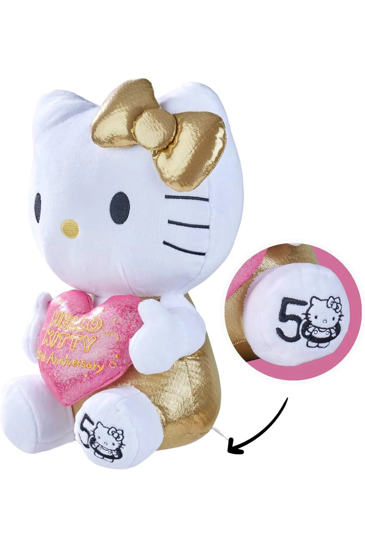 فیگور HELO KTTY 50TH اندازه ۳۰ سانتی متر نسخه ویژه 50 سال اورجینال Simba