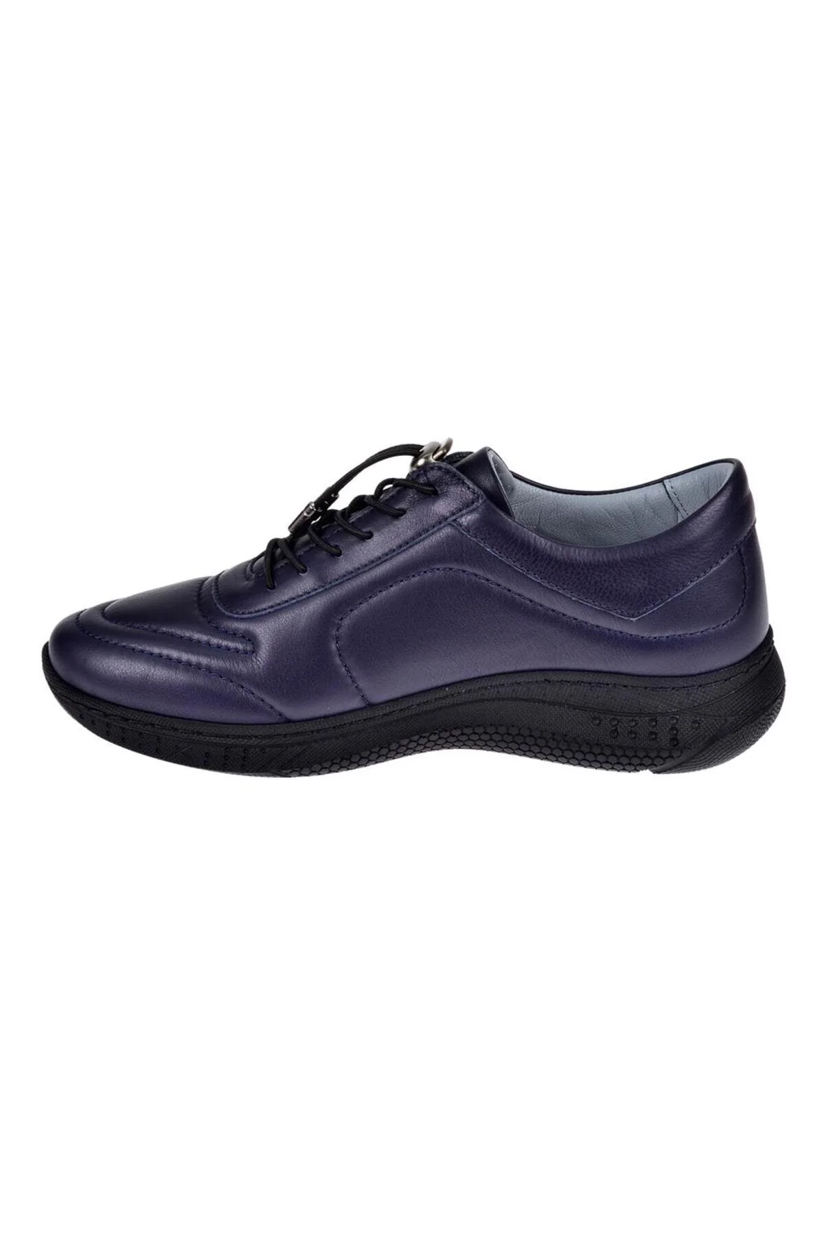 کفش کژوال روزانه آبی زنانه چرمی واقعی YNA 1185 NAVY BLUE پولمن pullman