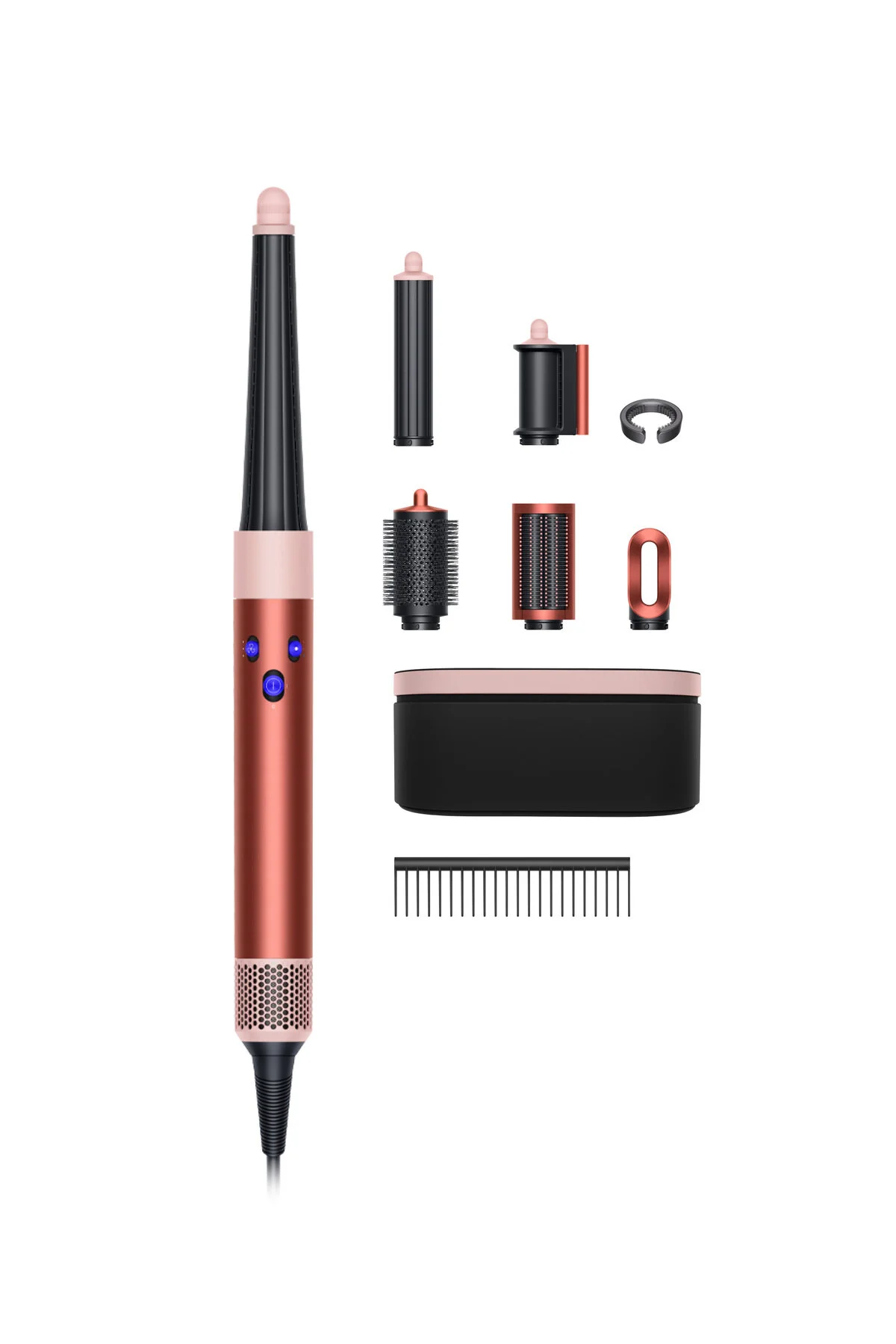 فر کننده مو صورتی تنظیم و خشک کردن برنز توت فرنگی DYSON