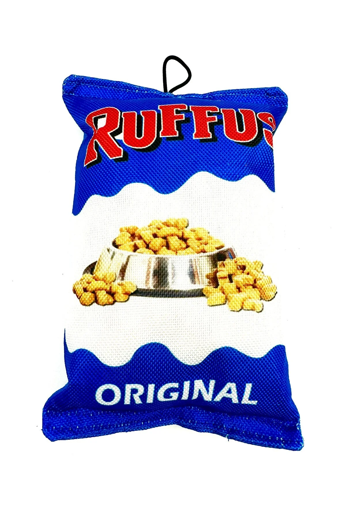 اسباب بازی سگ سفید اکسسوری پت تراشه های Ruffus به شکل صدای زنگ دار  Tasma Market